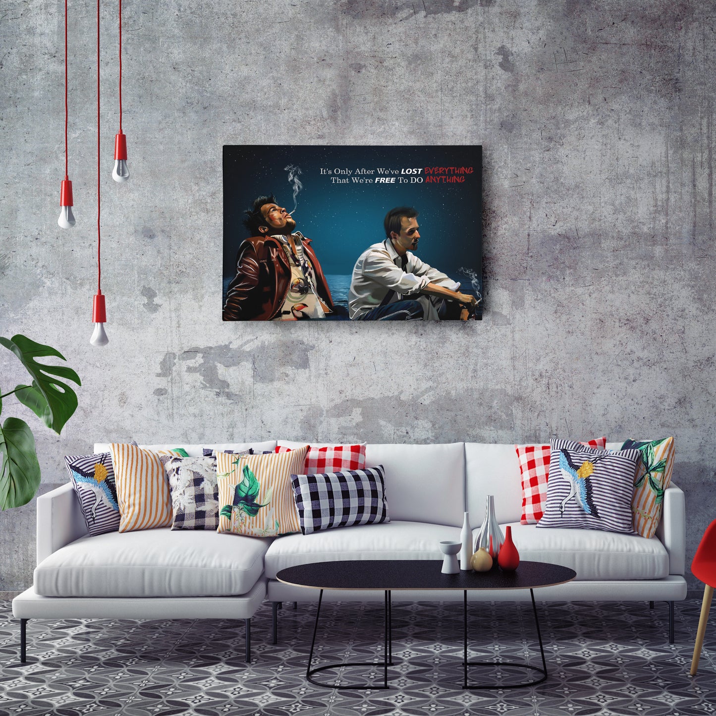 Fight Club "Nihilism" Quote Canvas Print | Cult Movie Wall Art