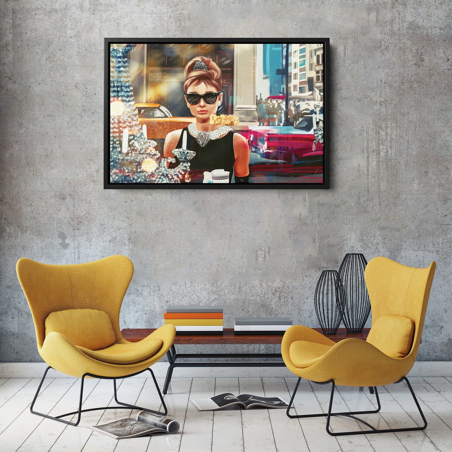 Breakfast at Tiffany’s Canvas Print | Audrey Hepburn Classic Wall Art