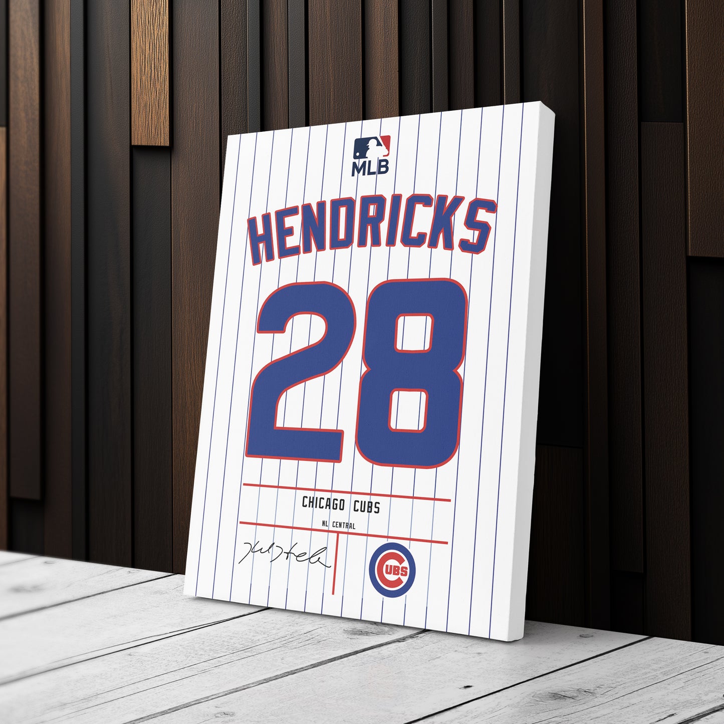 Kyle Hendricks Cubs Jersey Canvas Print | Wall Art Decor