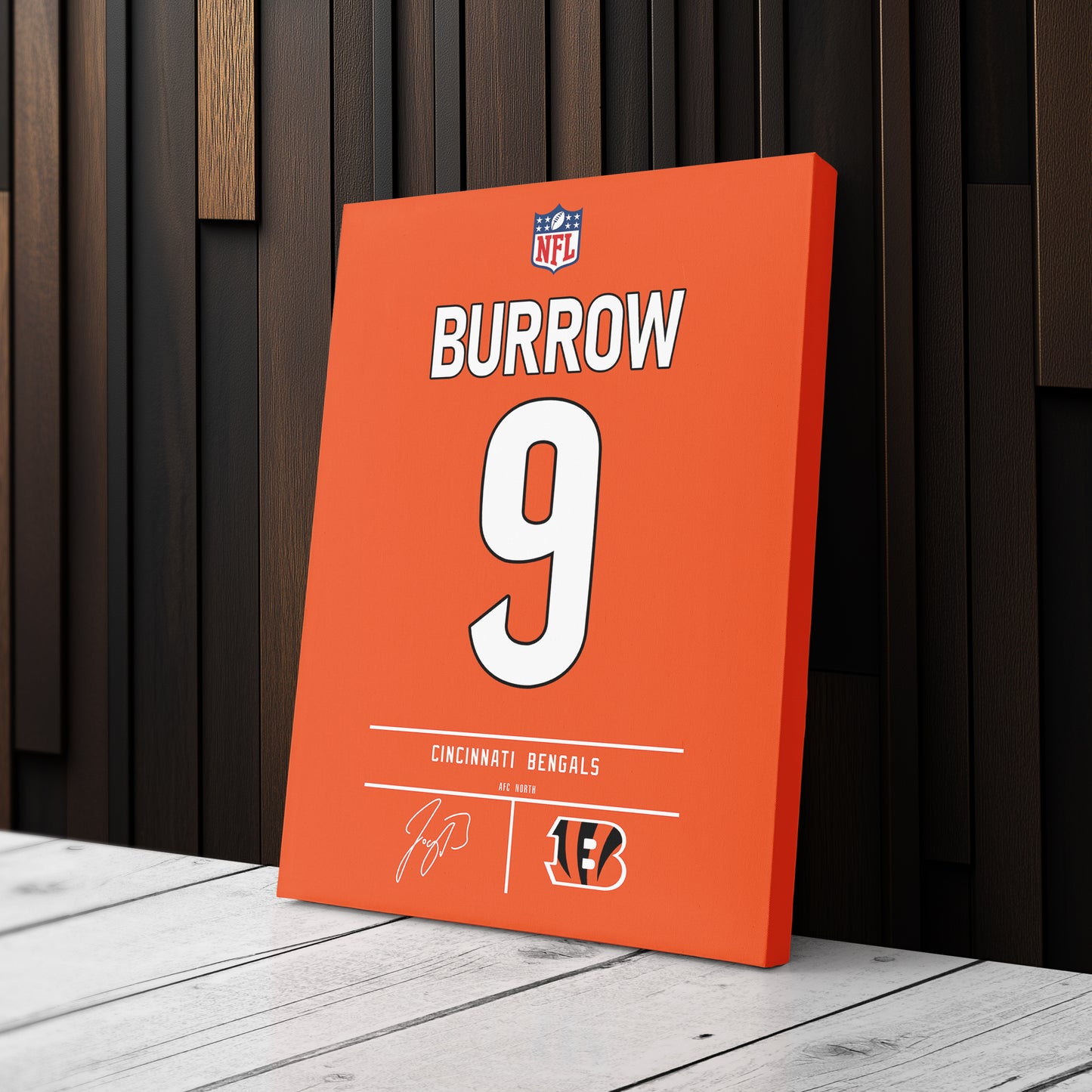 Joe Burrow Bengals Jersey Canvas Print | Wall Art Decor