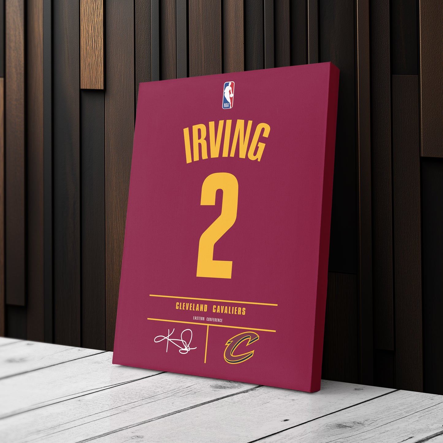 Kyrie Irving Cavaliers Jersey Canvas Print | Wall Art Decor