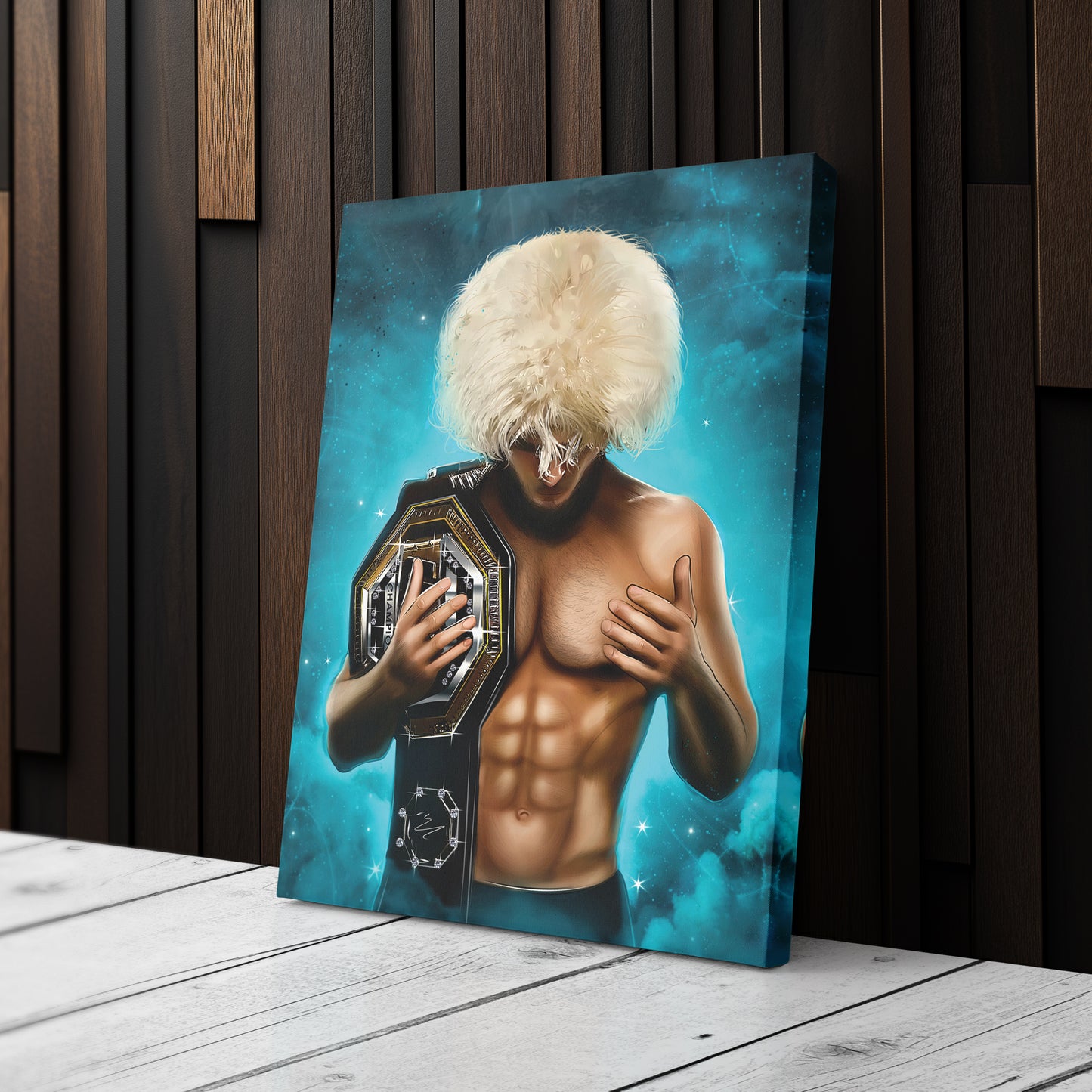 Khabib "The Eagle" Canvas Print | MMA Champion Wall Art