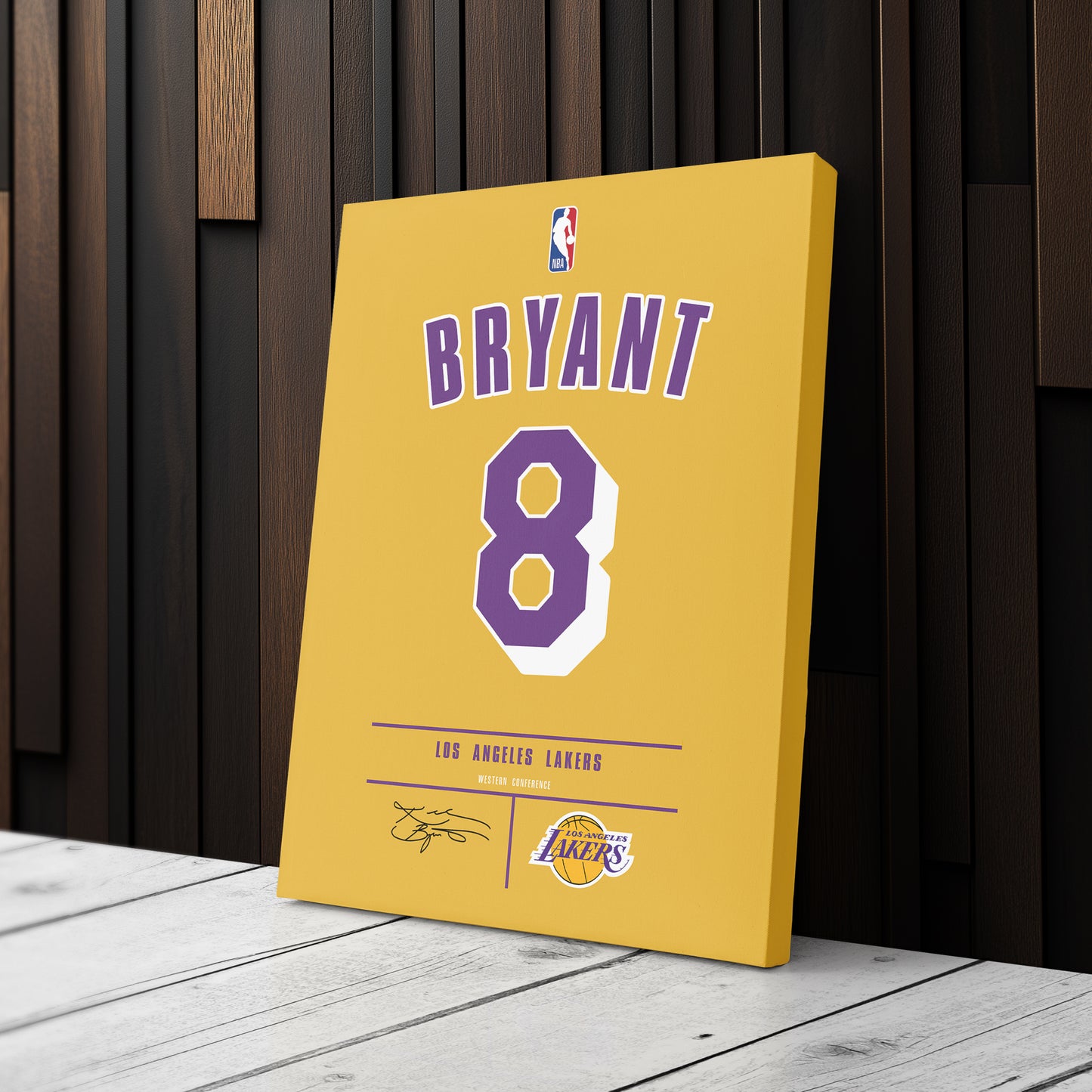 Kobe Bryant Lakers Jersey Canvas Print | Wall Art Decor
