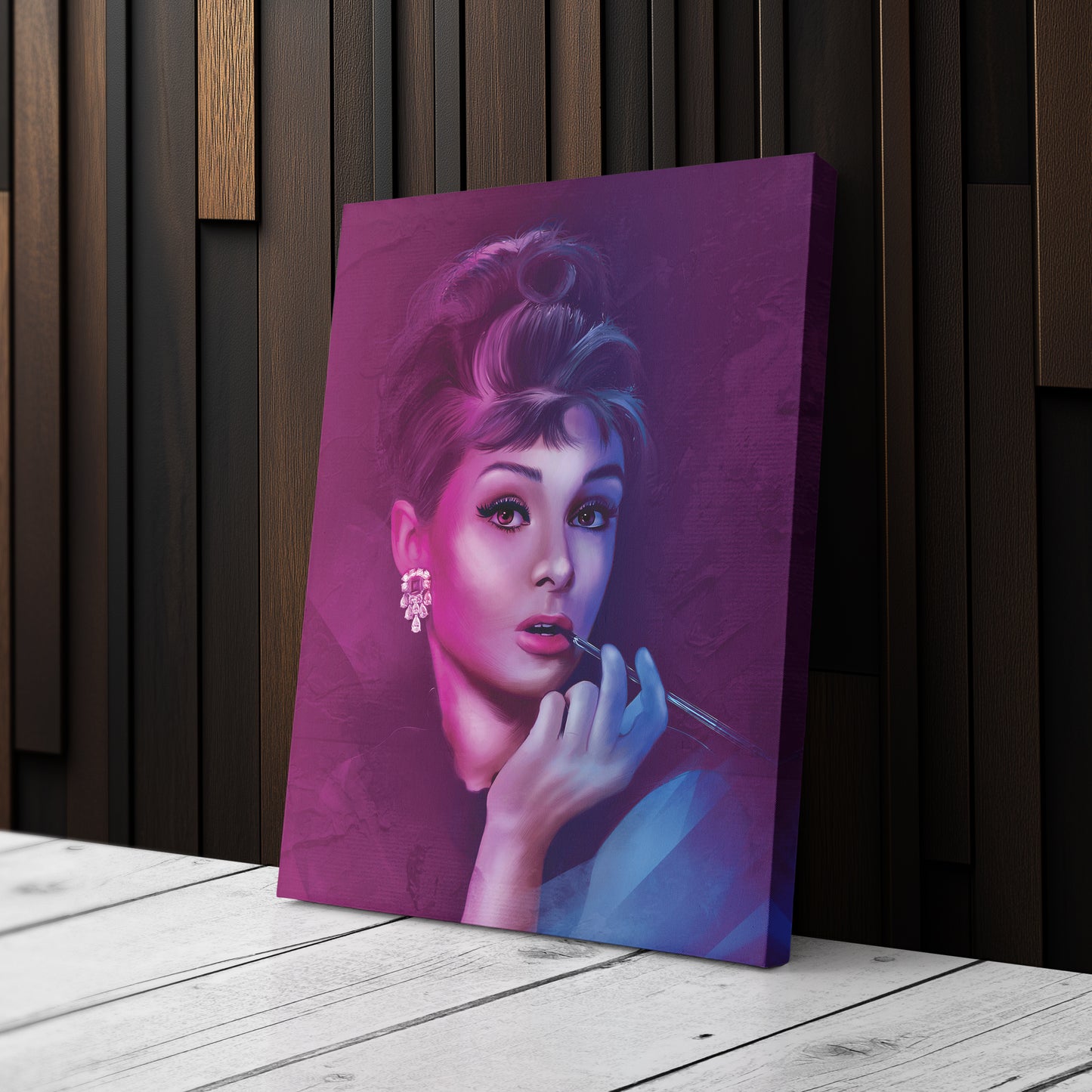 Audrey Hepburn Canvas Print | Iconic Hollywood Wall Art Decor