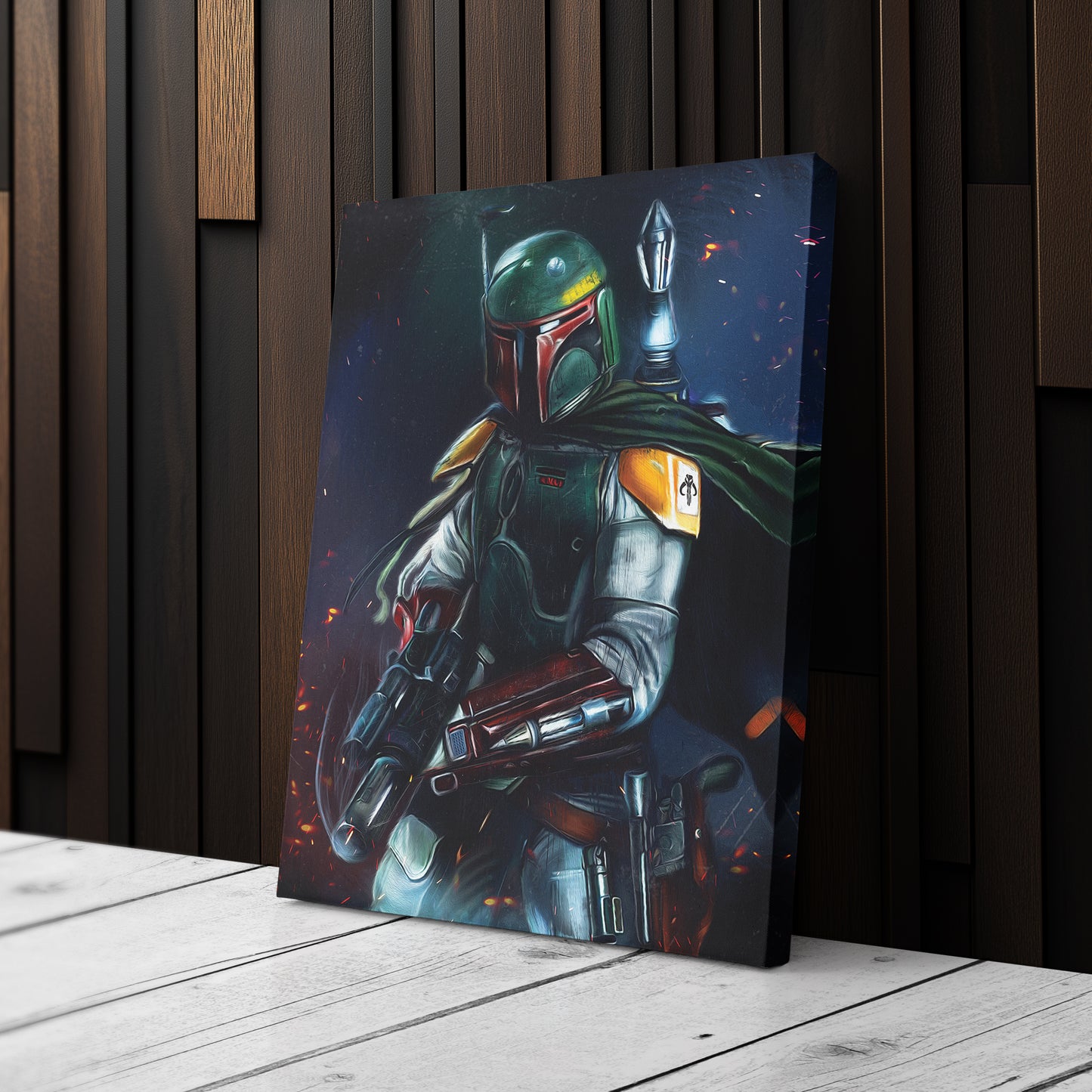 Boba Fett Canvas Print | Star Wars Bounty Hunter Wall Art
