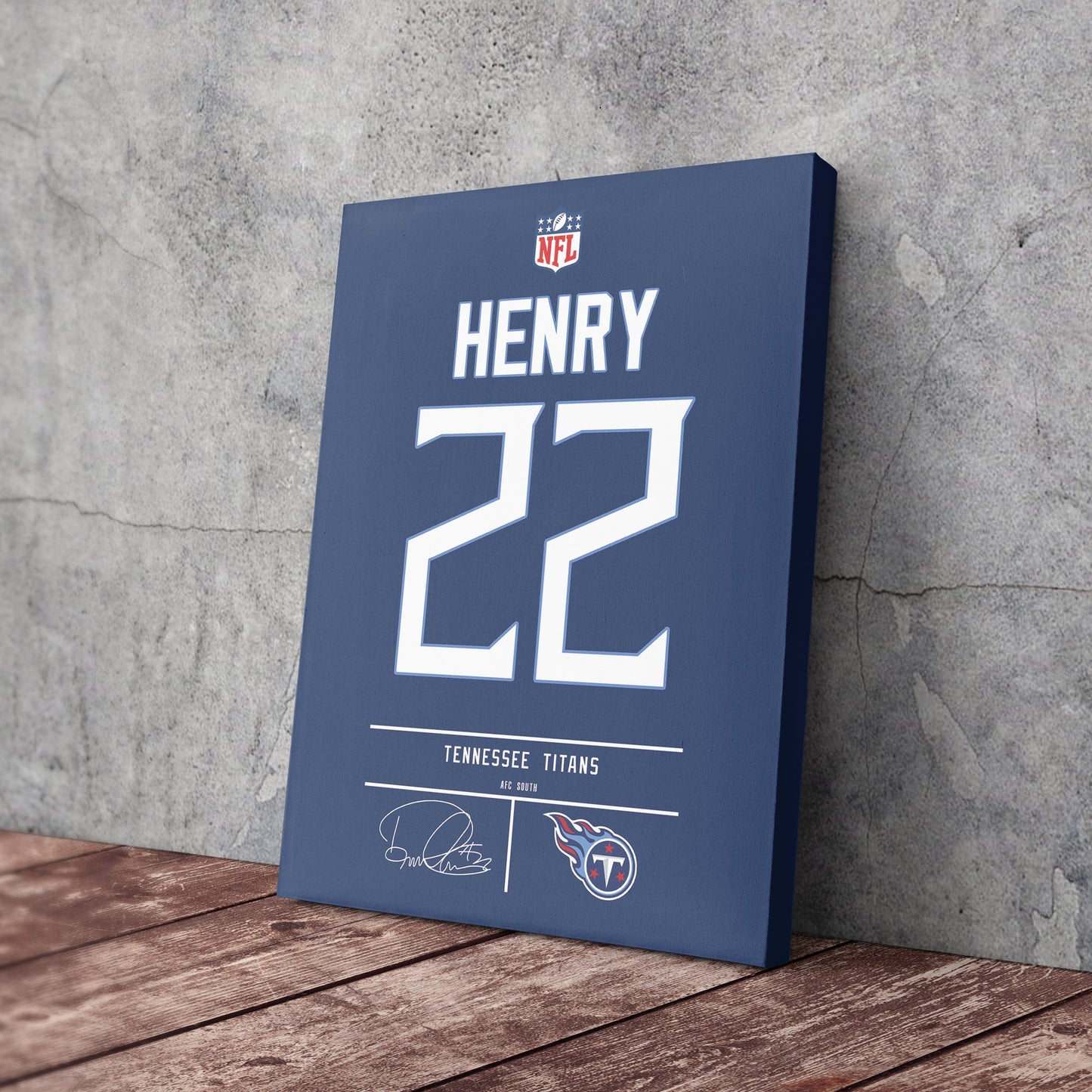 Derrick Henry Titans Jersey Canvas Print | Wall Art Decor