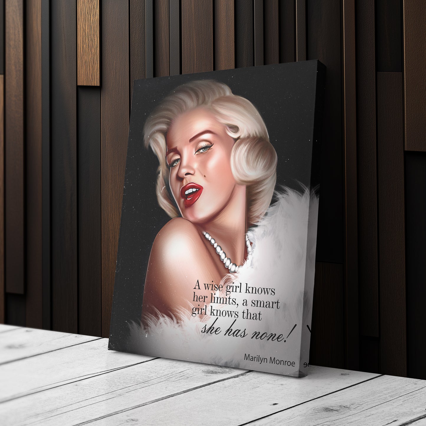 Marilyn Monroe Blonde Quote Canvas Print | Iconic Wall Art
