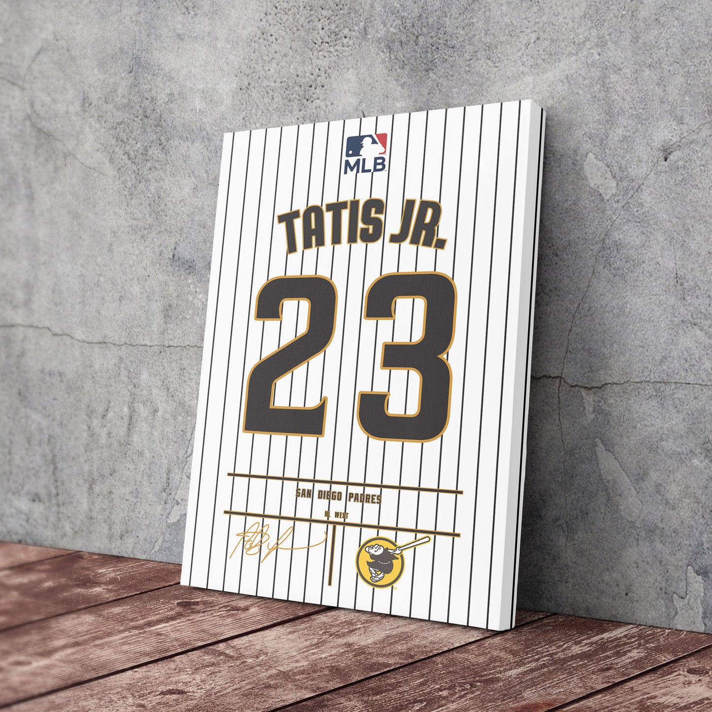 Fernando Tatís Jr. Padres Jersey Canvas Print | Wall Art Decor