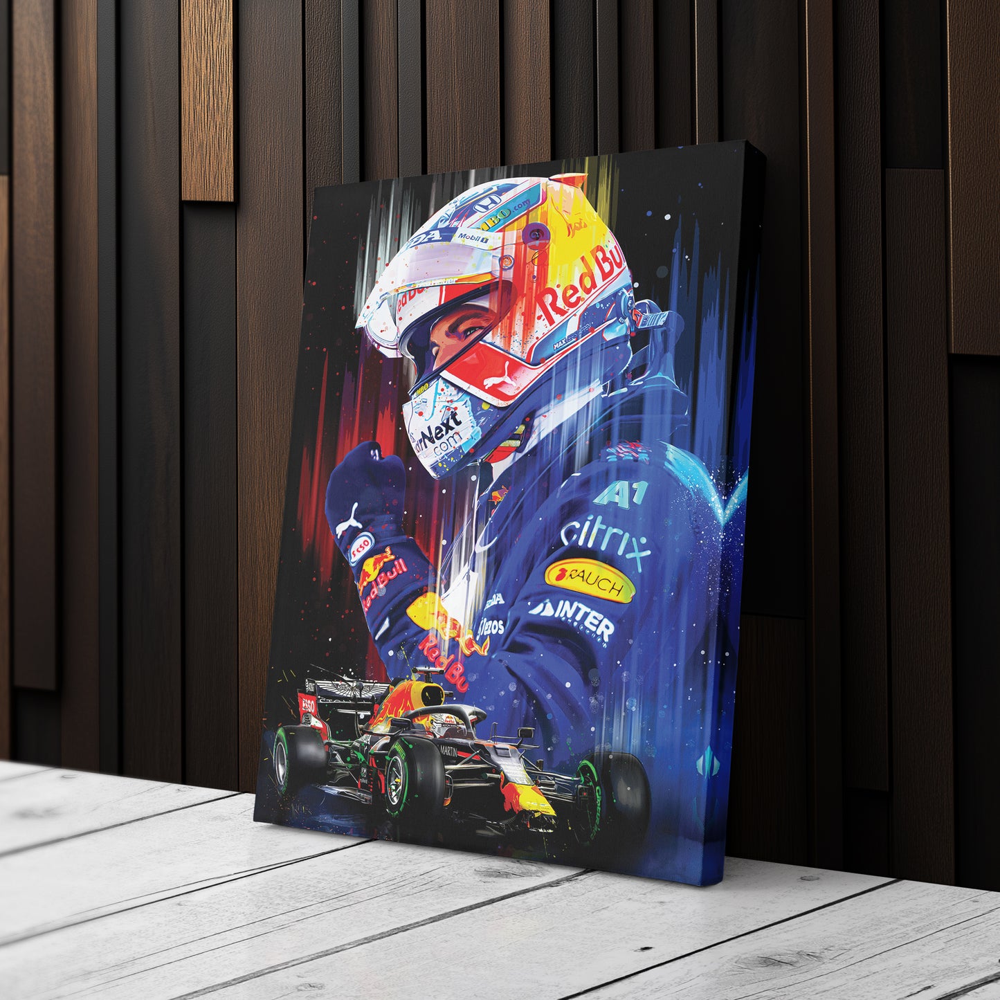 Max Verstappen Red Bull Racing Canvas Print | F1 Champion Wall Art