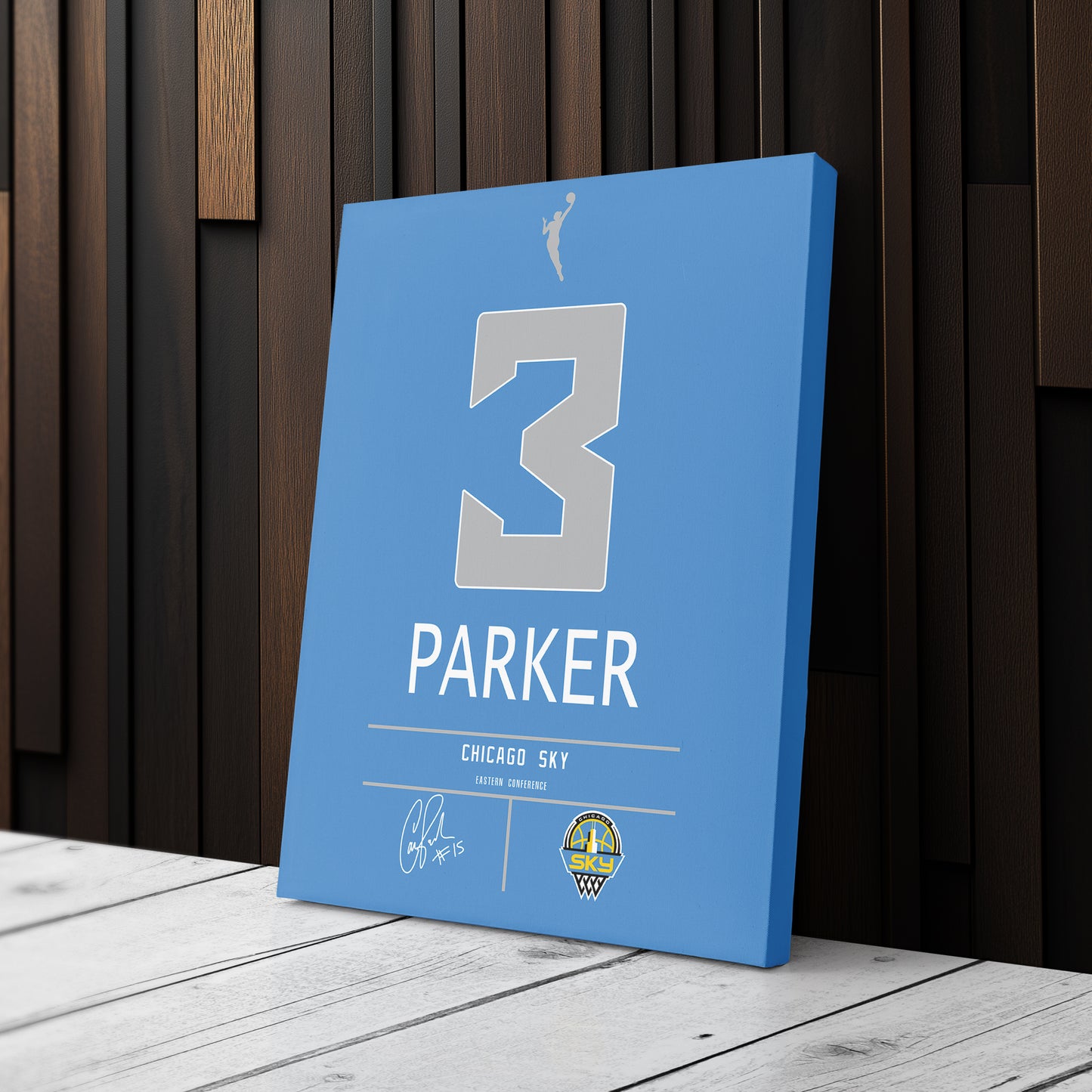 Candace Parker Sky Jersey Canvas Print | Wall Art Decor