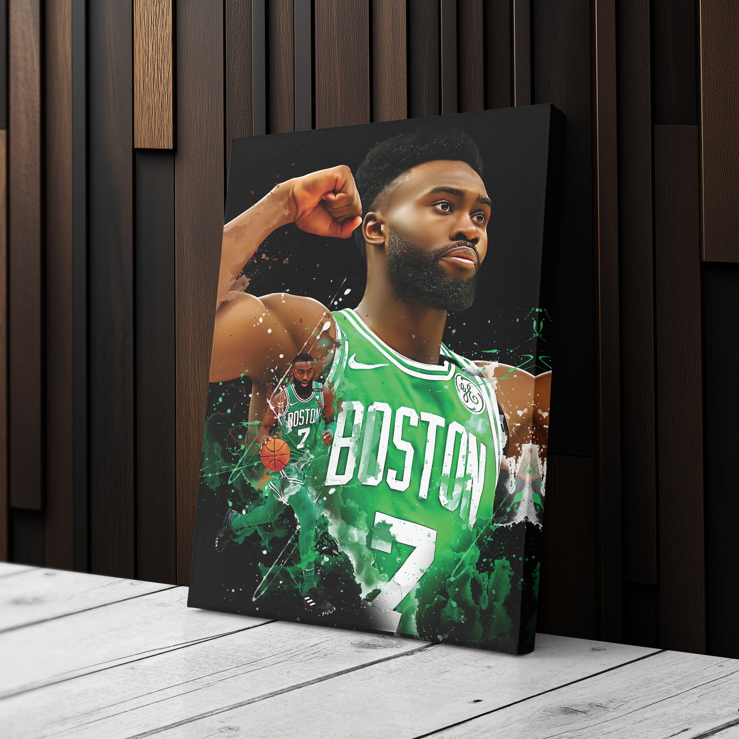 Jaylen Brown Celtics Canvas Print | Boston Basketball Wall Art