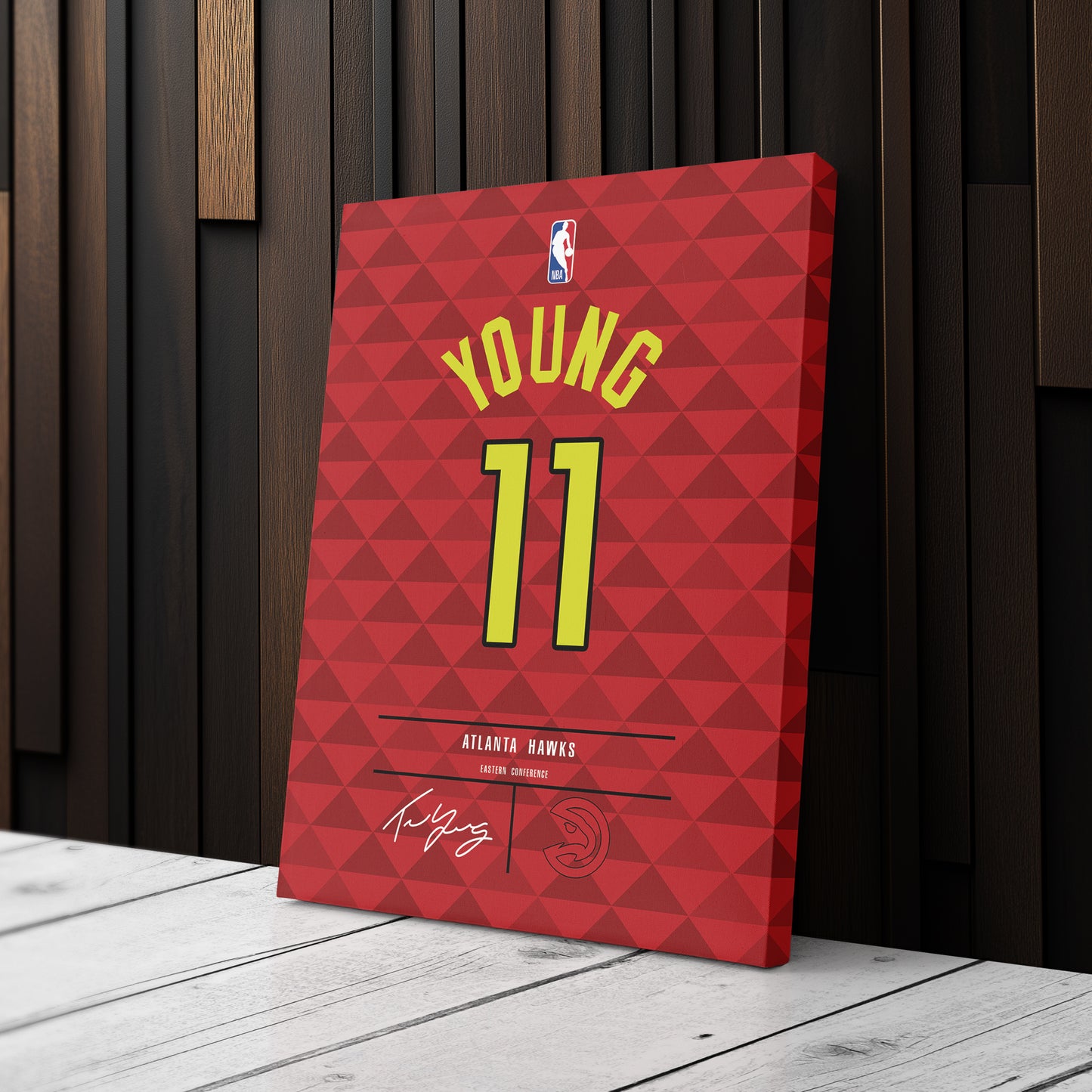 Trae Young Hawks Jersey Canvas Print | Wall Art Decor