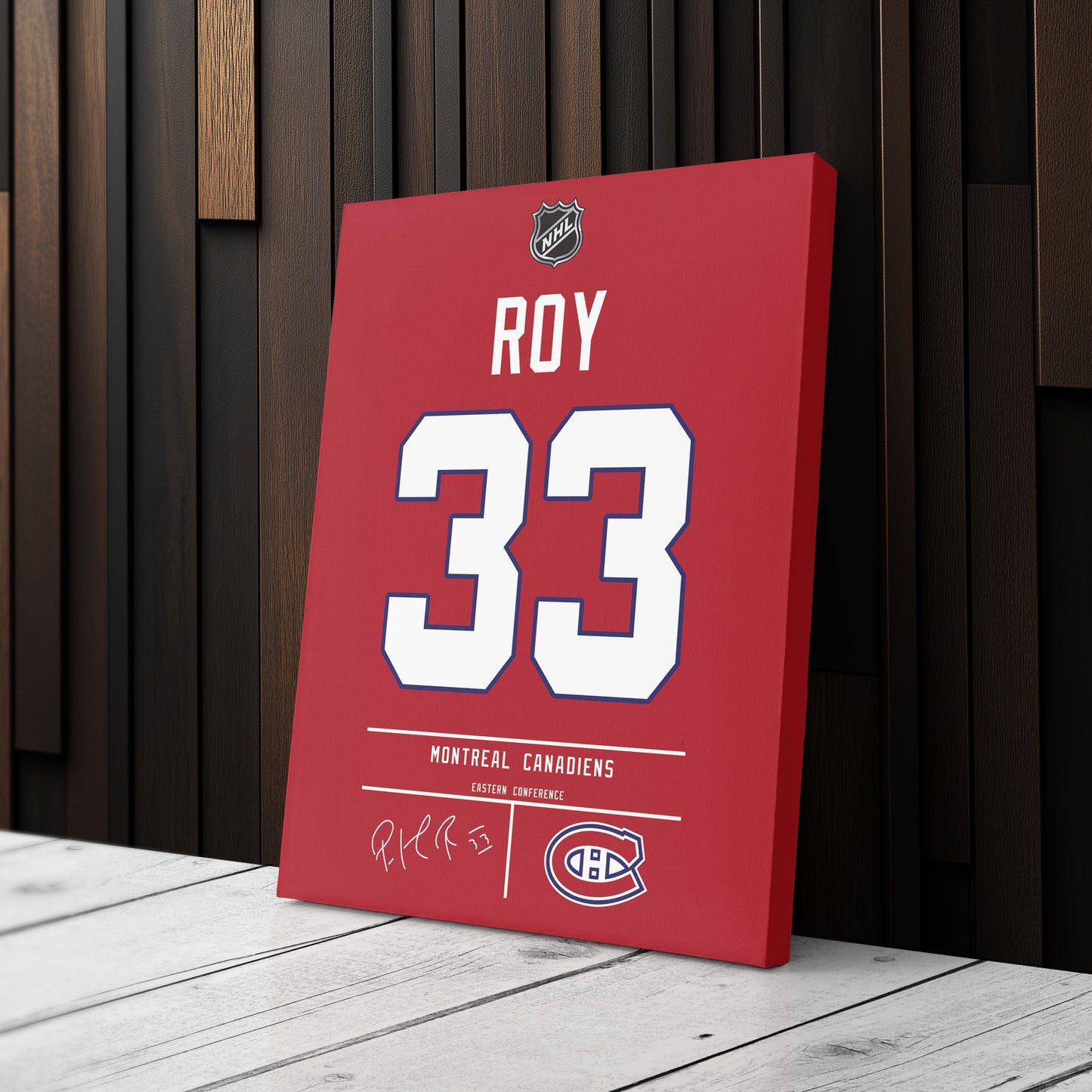 Patrick Roy Canadiens Jersey Canvas Print | Wall Art Decor