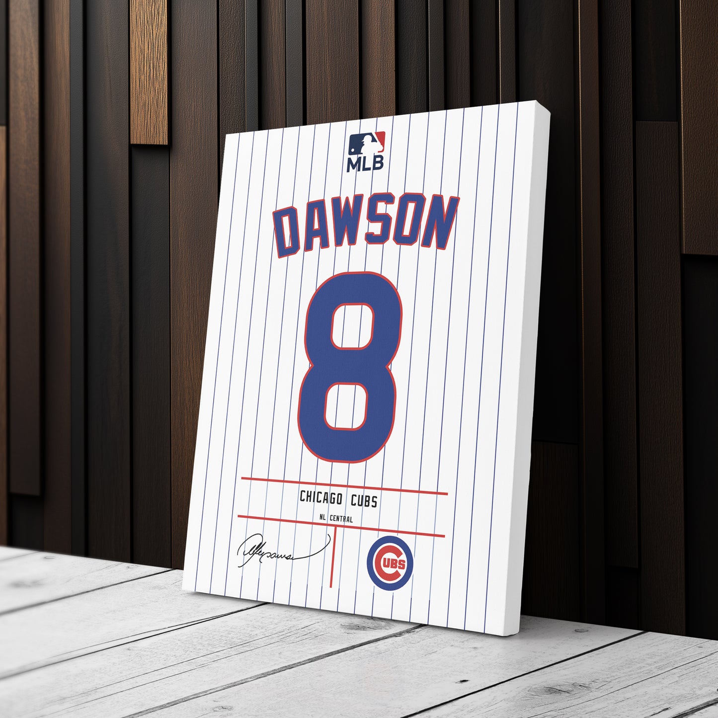 Andre Dawson Cubs Jersey Canvas Print | Wall Art Decor