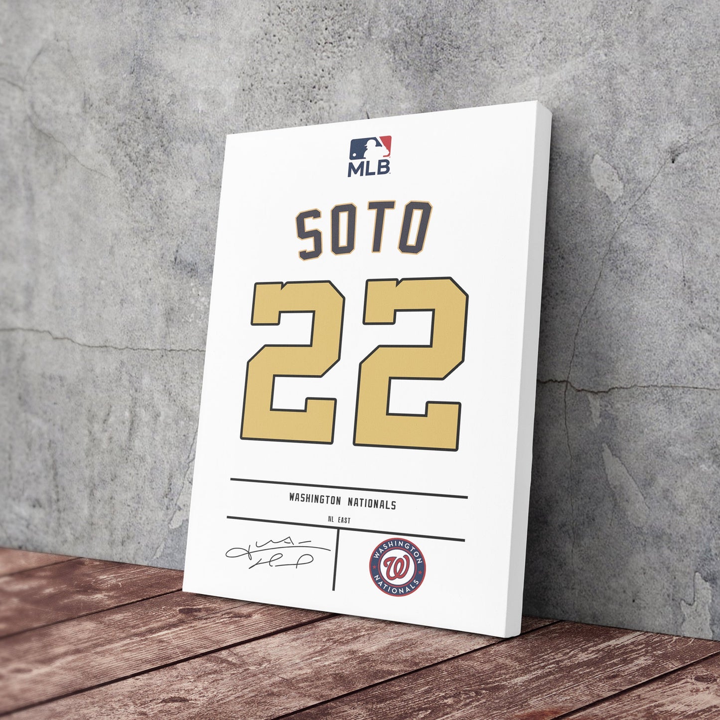 Juan Soto Nationals Jersey Canvas Print | Wall Art Decor