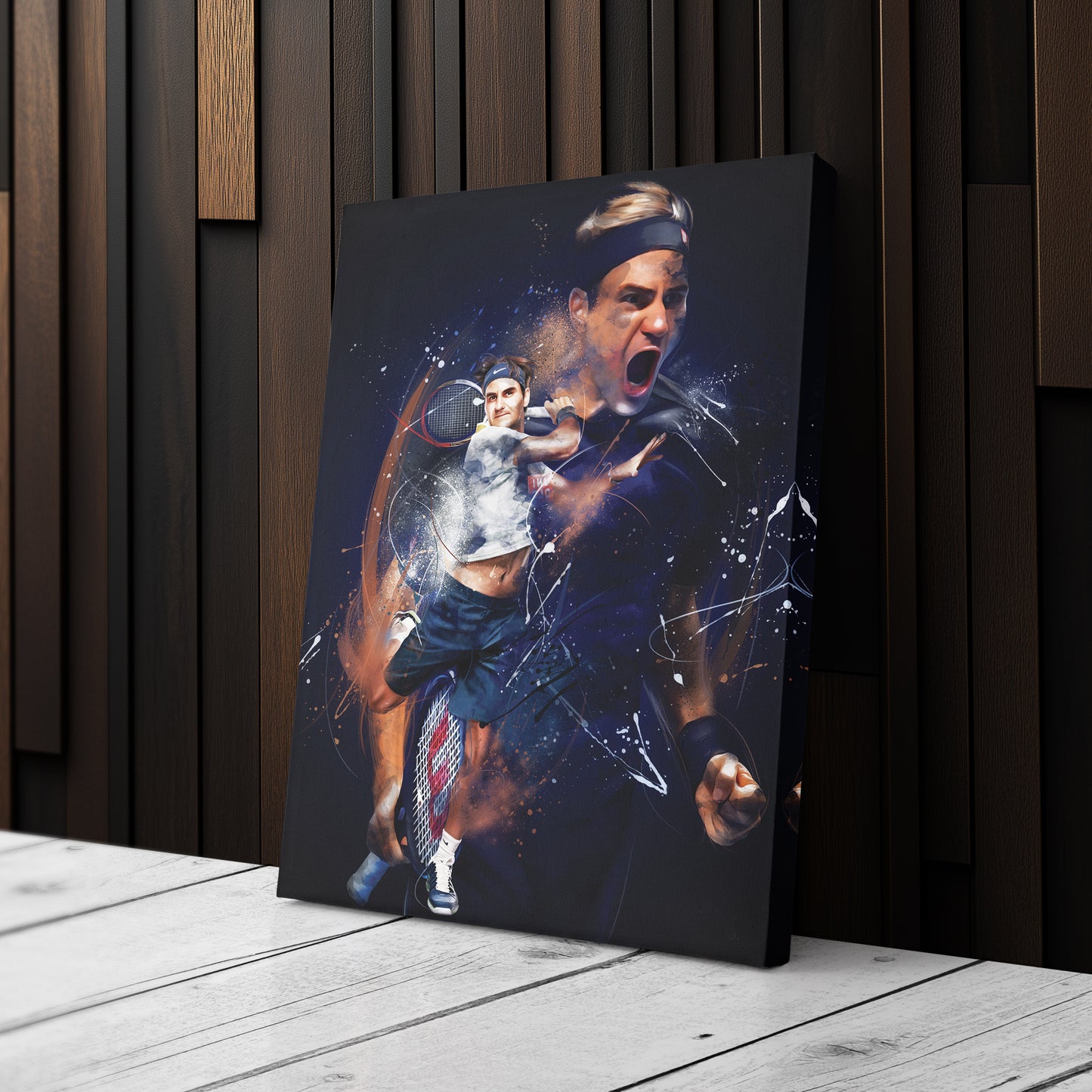 Roger Federer Canvas Print | Tennis Legend Wall Art