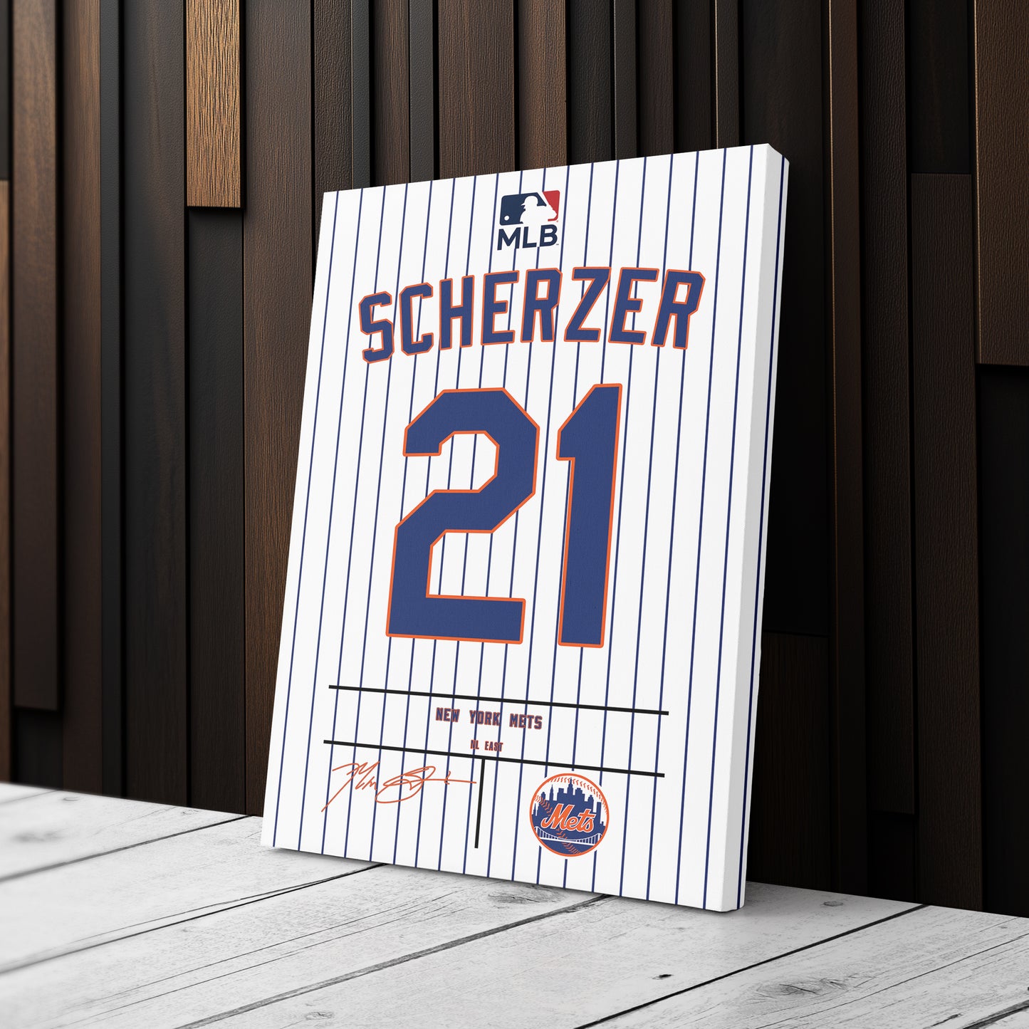 Max Scherzer Mets Jersey Canvas Print | Wall Art Decor