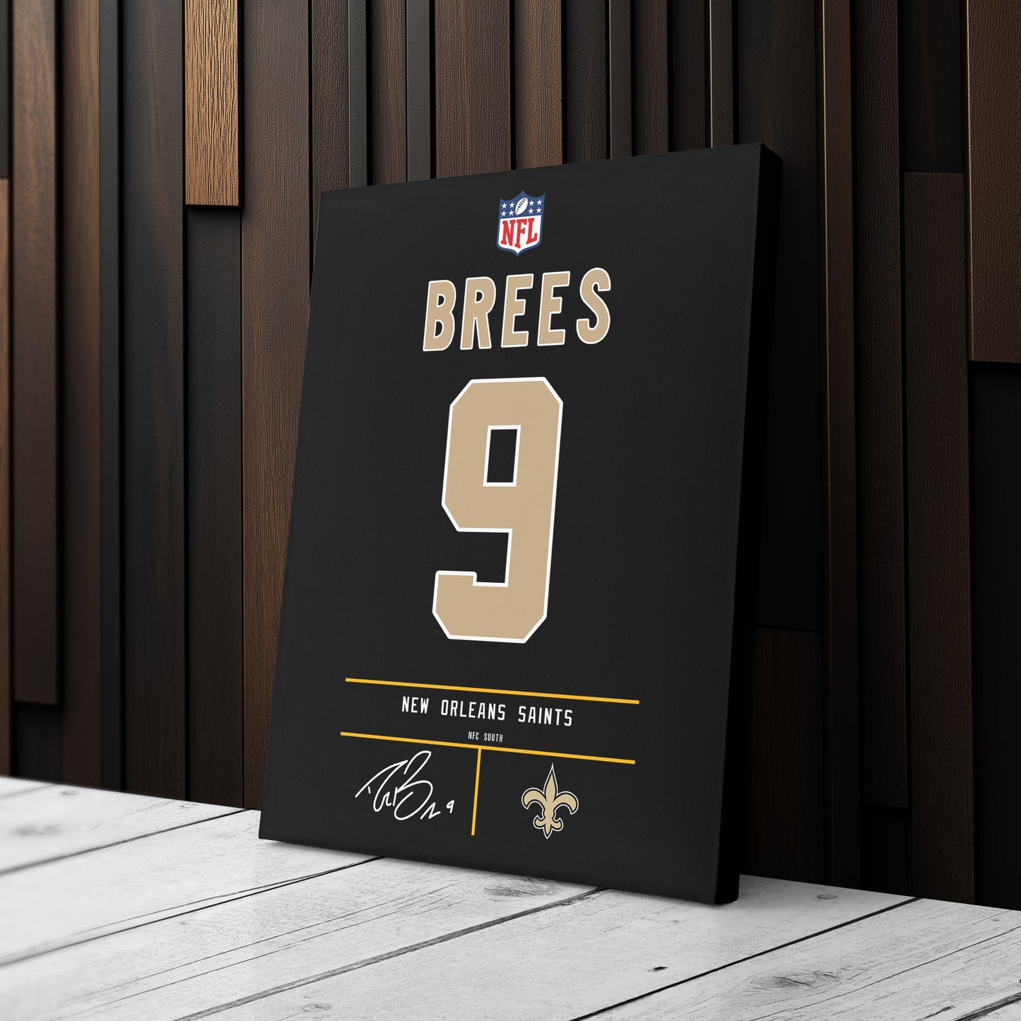Drew Brees Saints Jersey Canvas Print | Wall Art Decor