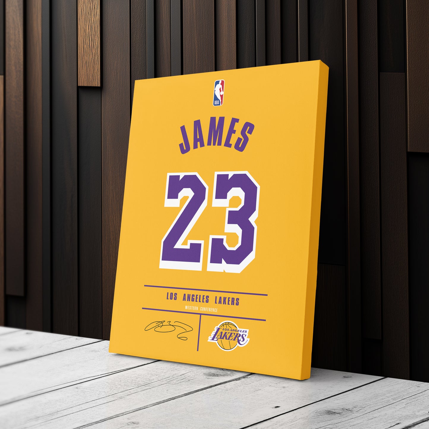Lebron James Lakers #23 Jersey Canvas Print | Wall Art Decor