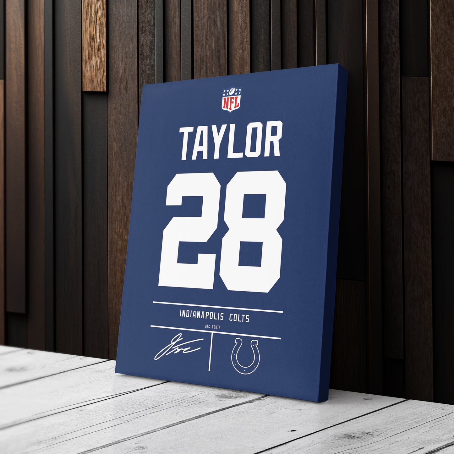 Jonathan Taylor Colts Jersey Canvas Print | Wall Art Decor