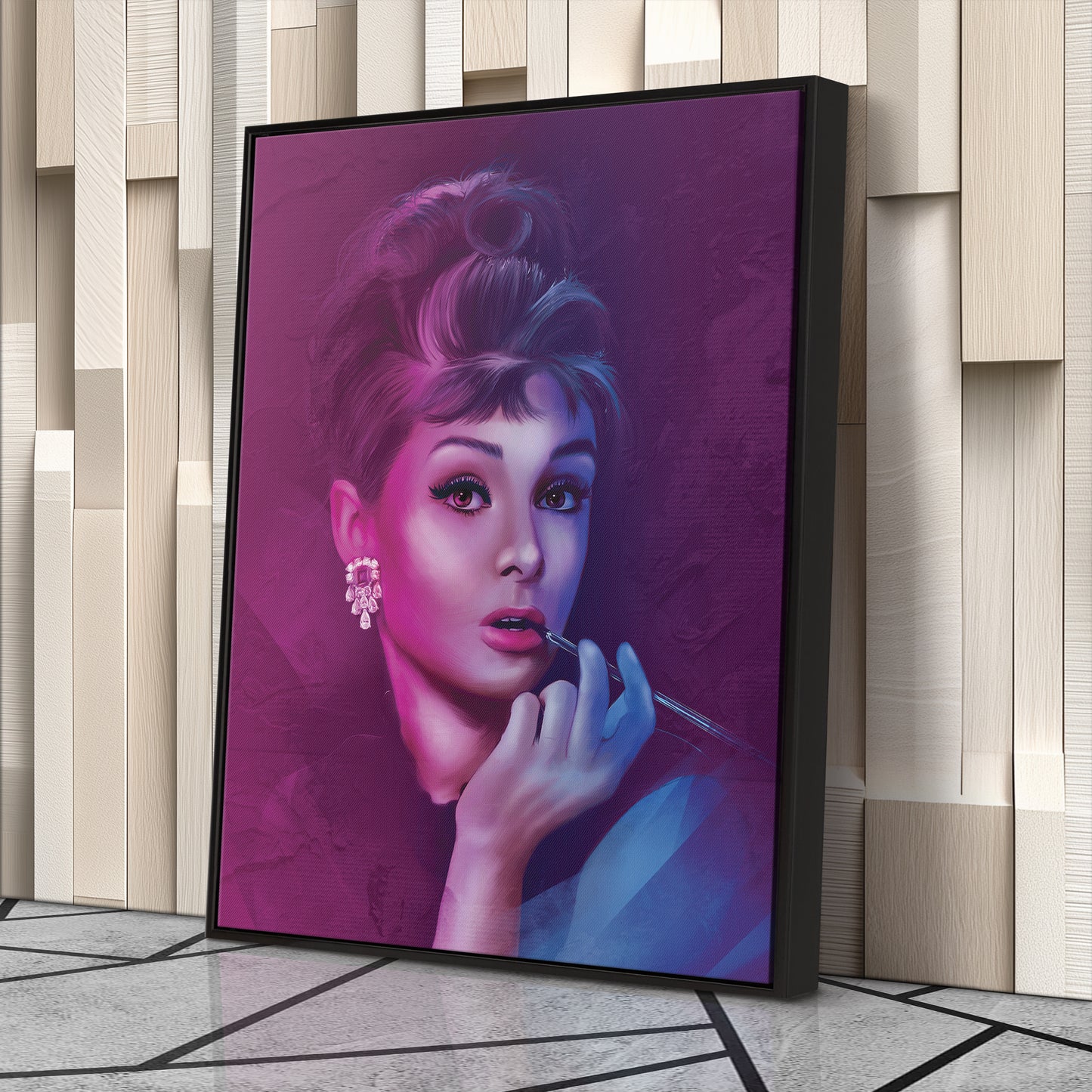 Audrey Hepburn Canvas Print | Iconic Hollywood Wall Art Decor