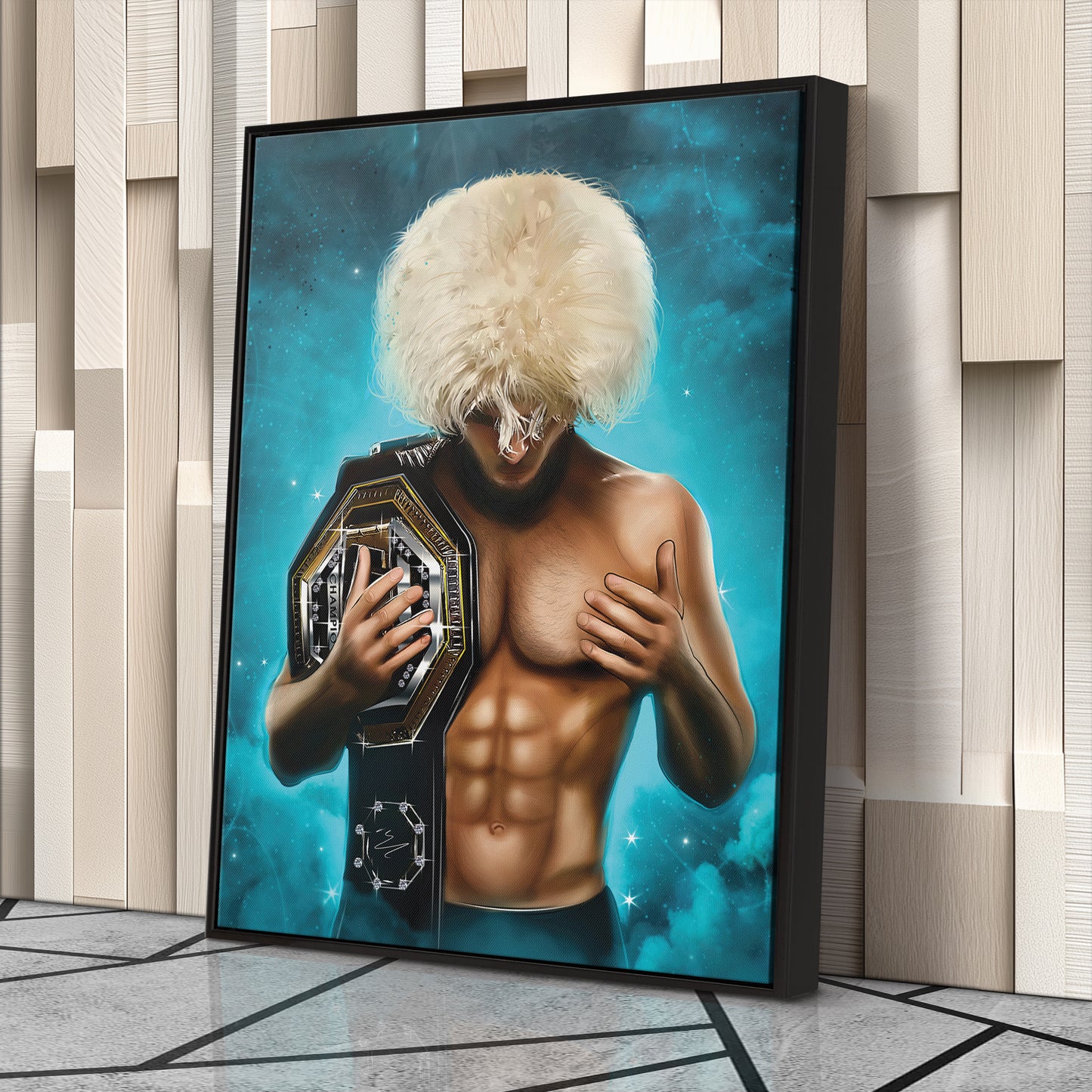 Khabib "The Eagle" Canvas Print | MMA Champion Wall Art