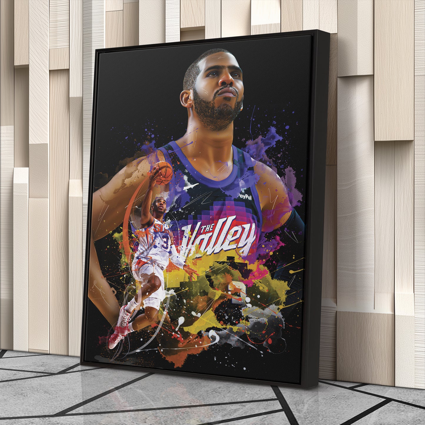 Chris Paul Suns Canvas Print | Phoenix Basketball Wall Art