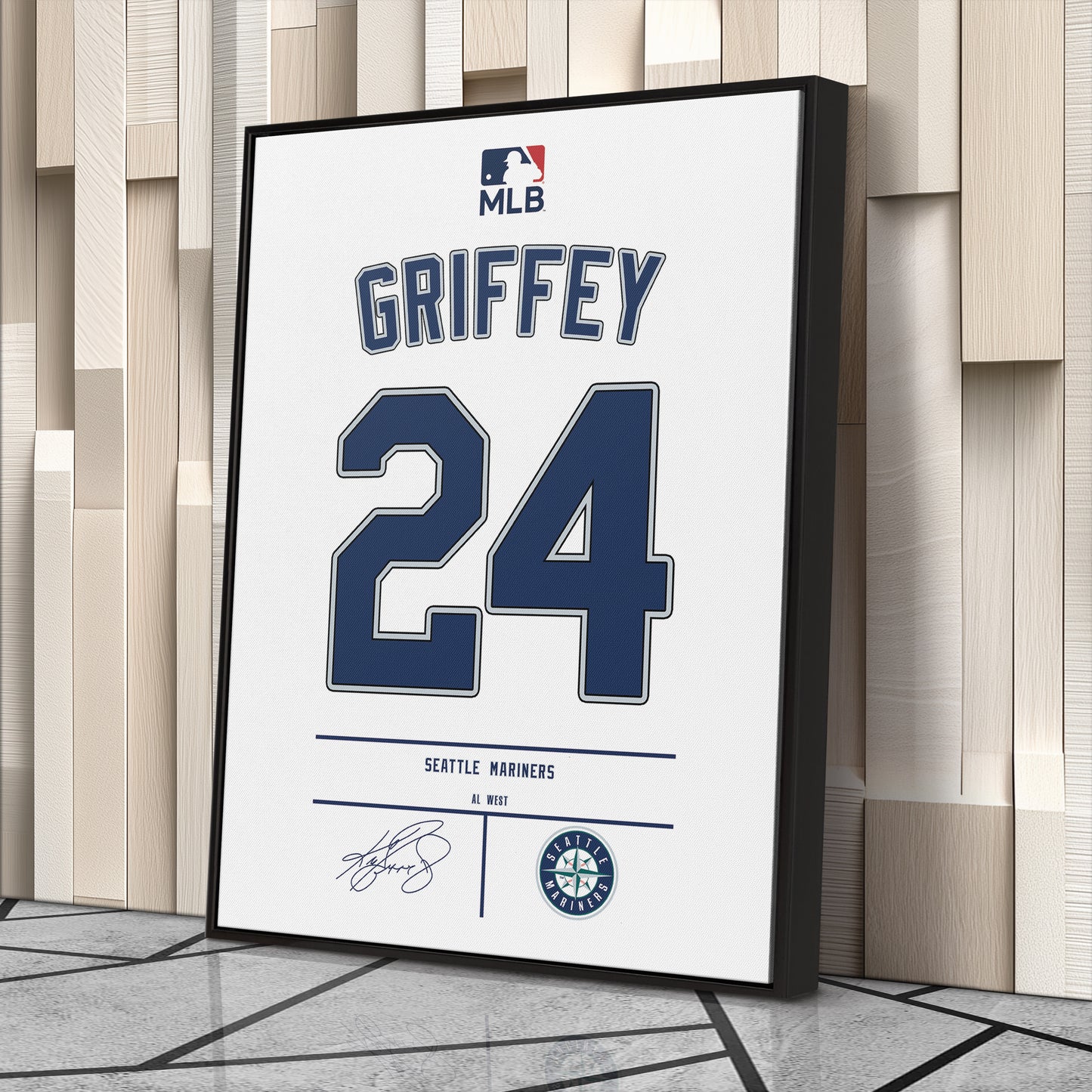 Ken Griffey Jr. Mariners Jersey Canvas Print | Wall Art Decor
