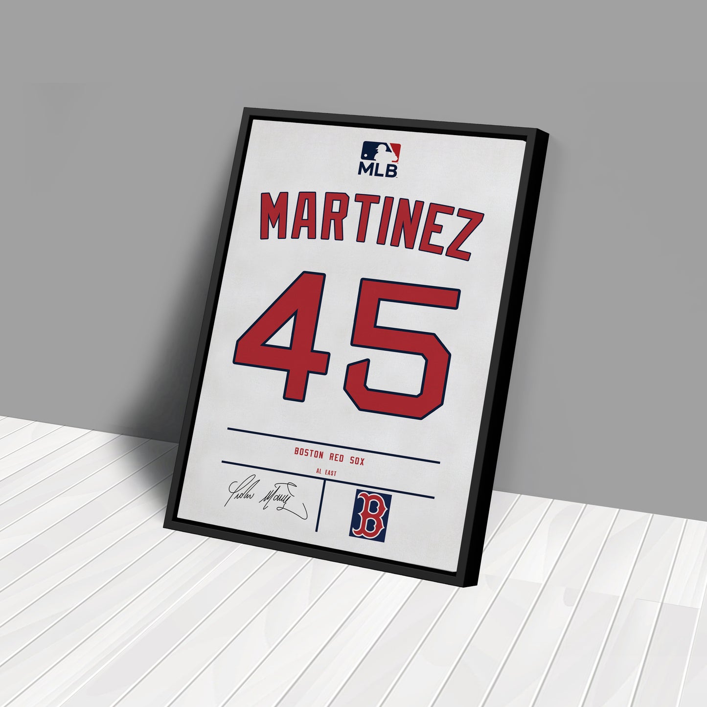 Pedro Martínez Red Sox Jersey Canvas Print | Wall Art Decor
