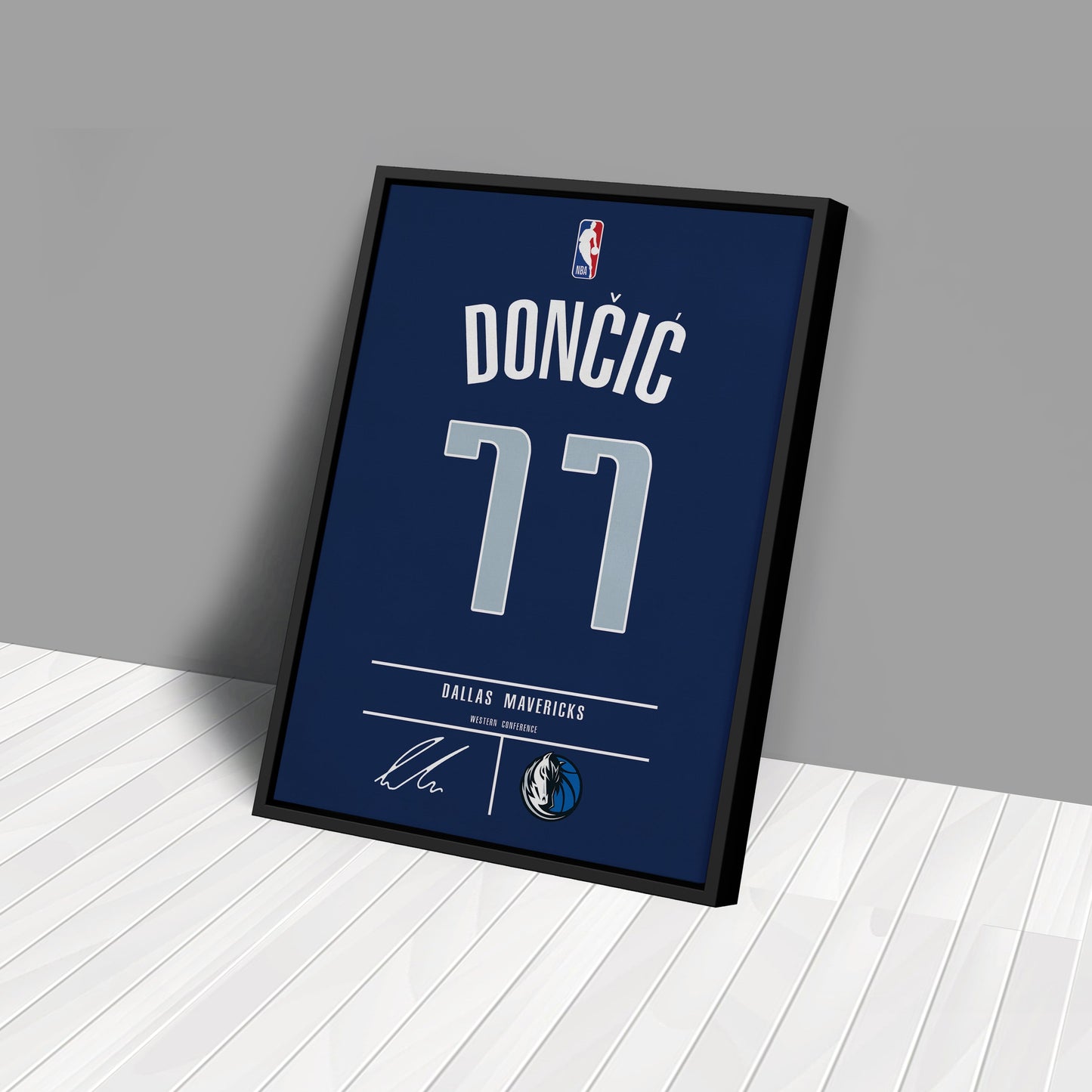 Luka Doncic Mavericks Jersey Canvas Print | Wall Art Decor