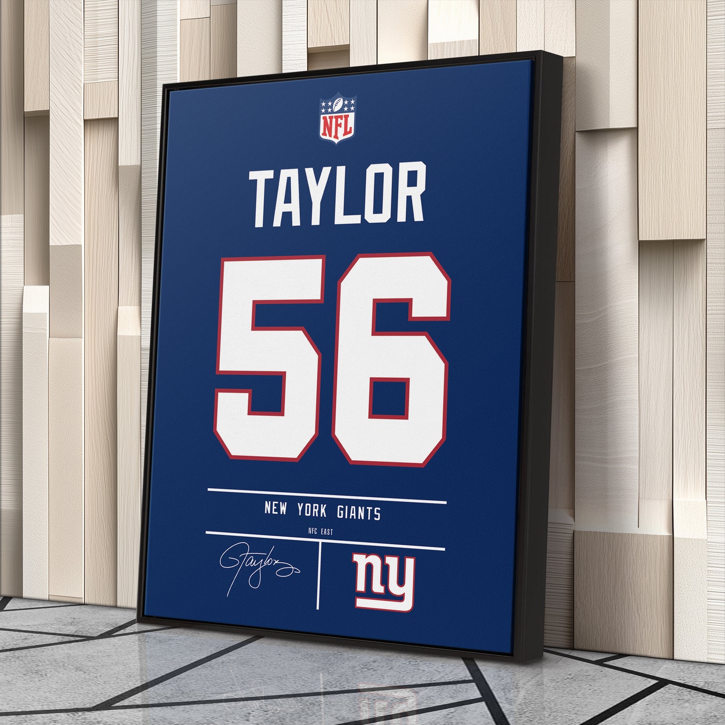 Lawrence Taylor Giants Jersey Canvas Print | Wall Art Decor