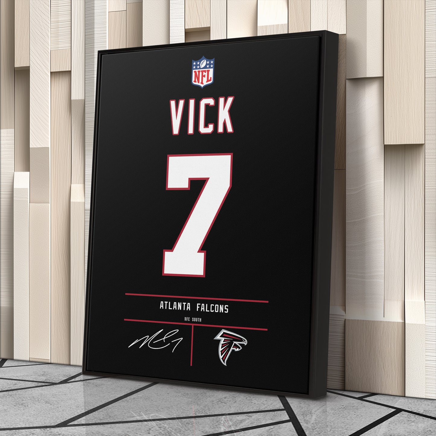 Michael Vick Falcons Jersey Canvas Print | Wall Art Decor