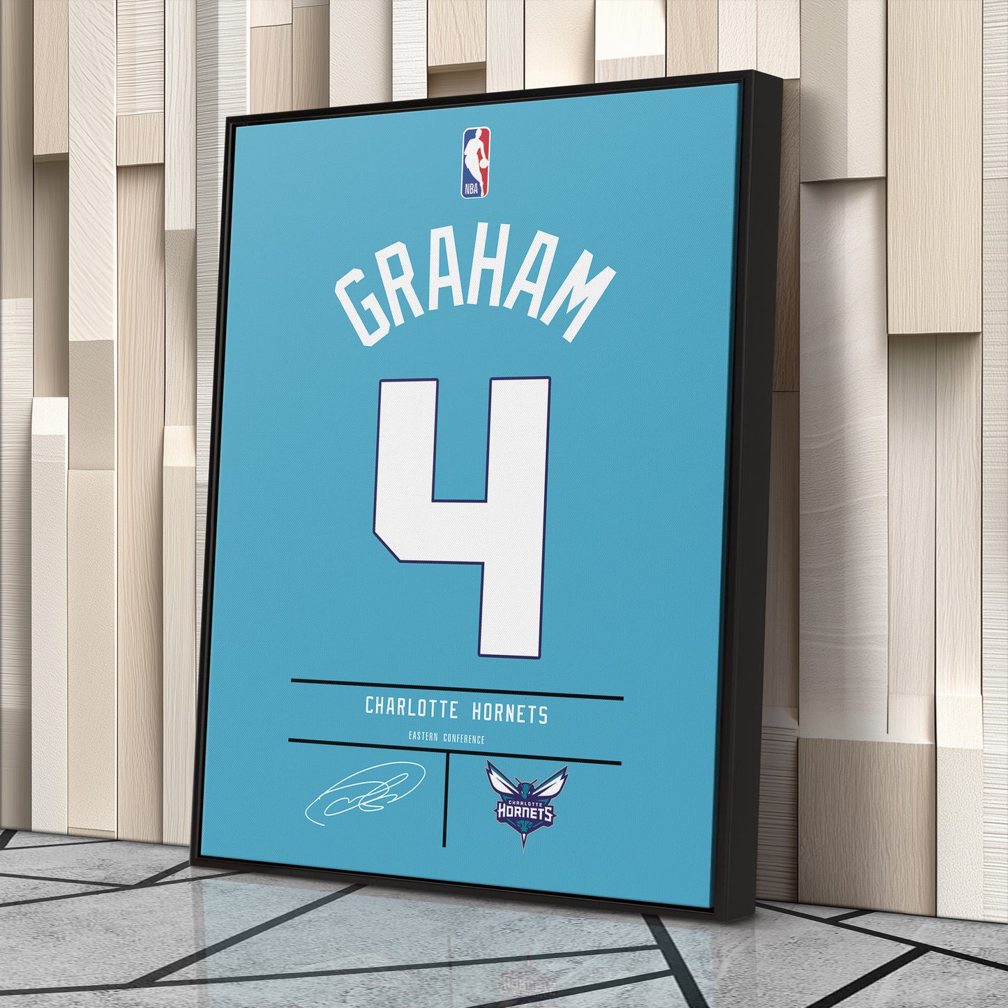 Devonte' Graham Hornets Jersey Canvas Print | Wall Art Decor