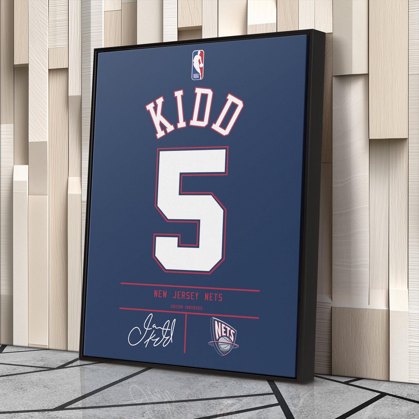 Jason Kidd Nets Jersey Canvas Print | Wall Art Decor