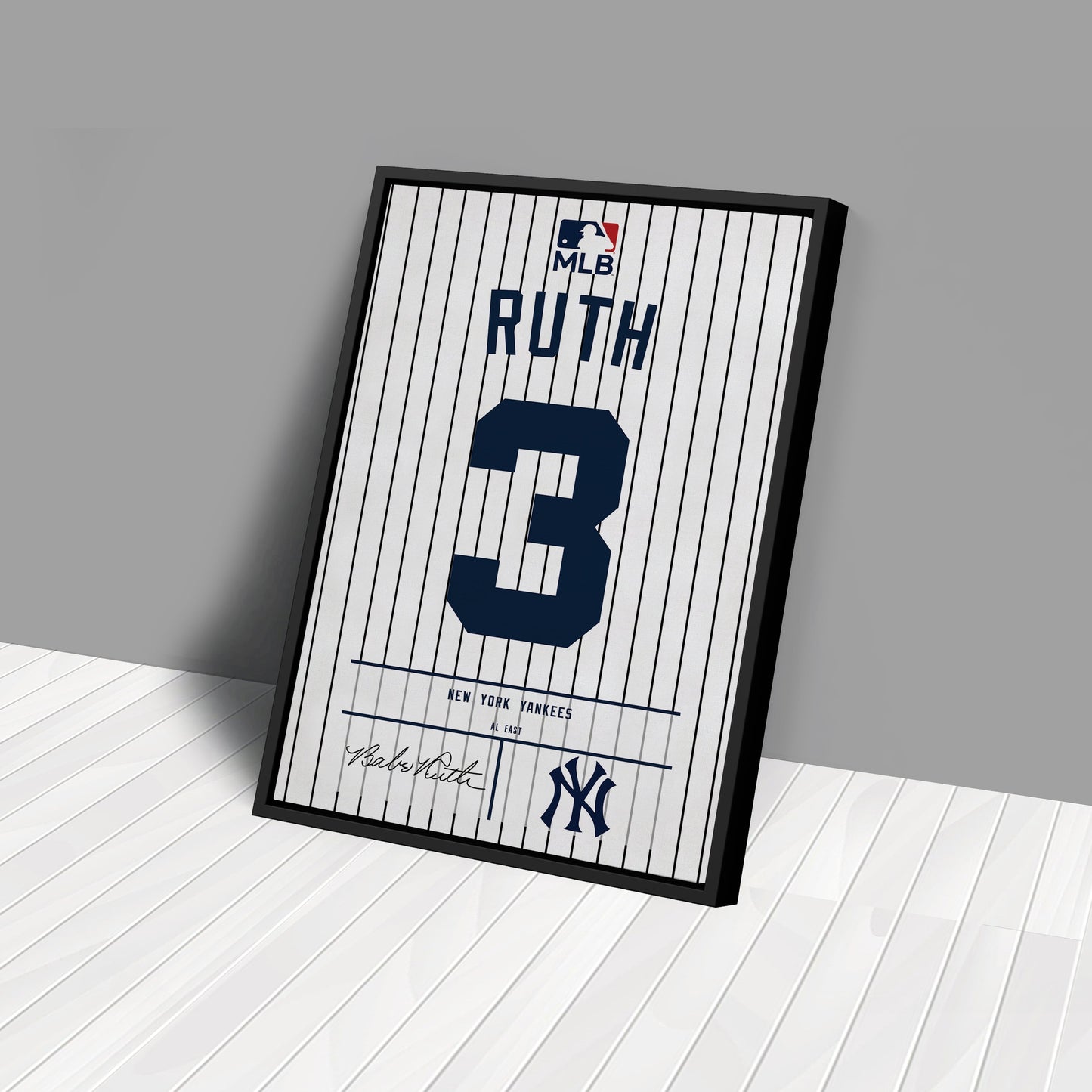 Babe Ruth Yankees Jersey Canvas Print | Wall Art Decor