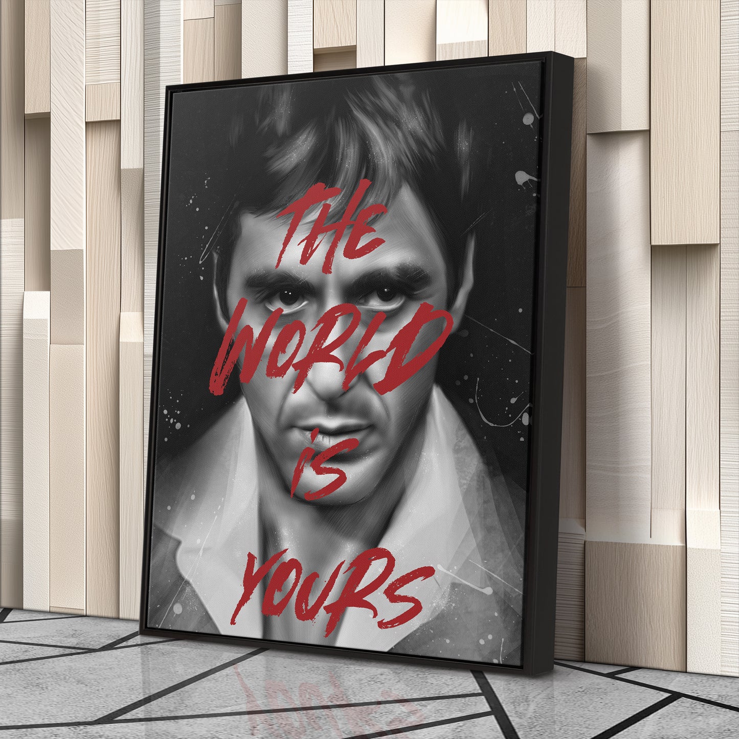 Tony Montana 'The World Is Yours' Canvas Print | Scarface Wall Art