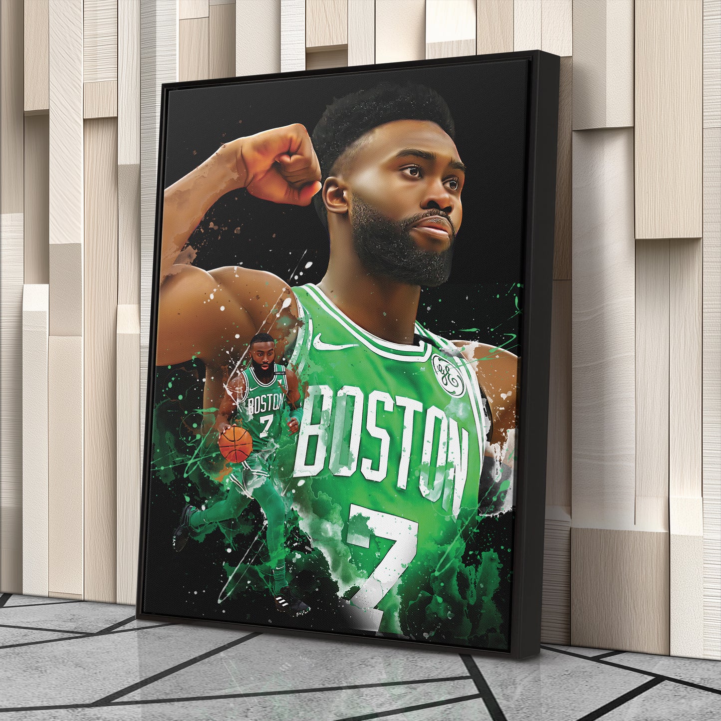 Jaylen Brown Celtics Canvas Print | Boston Basketball Wall Art