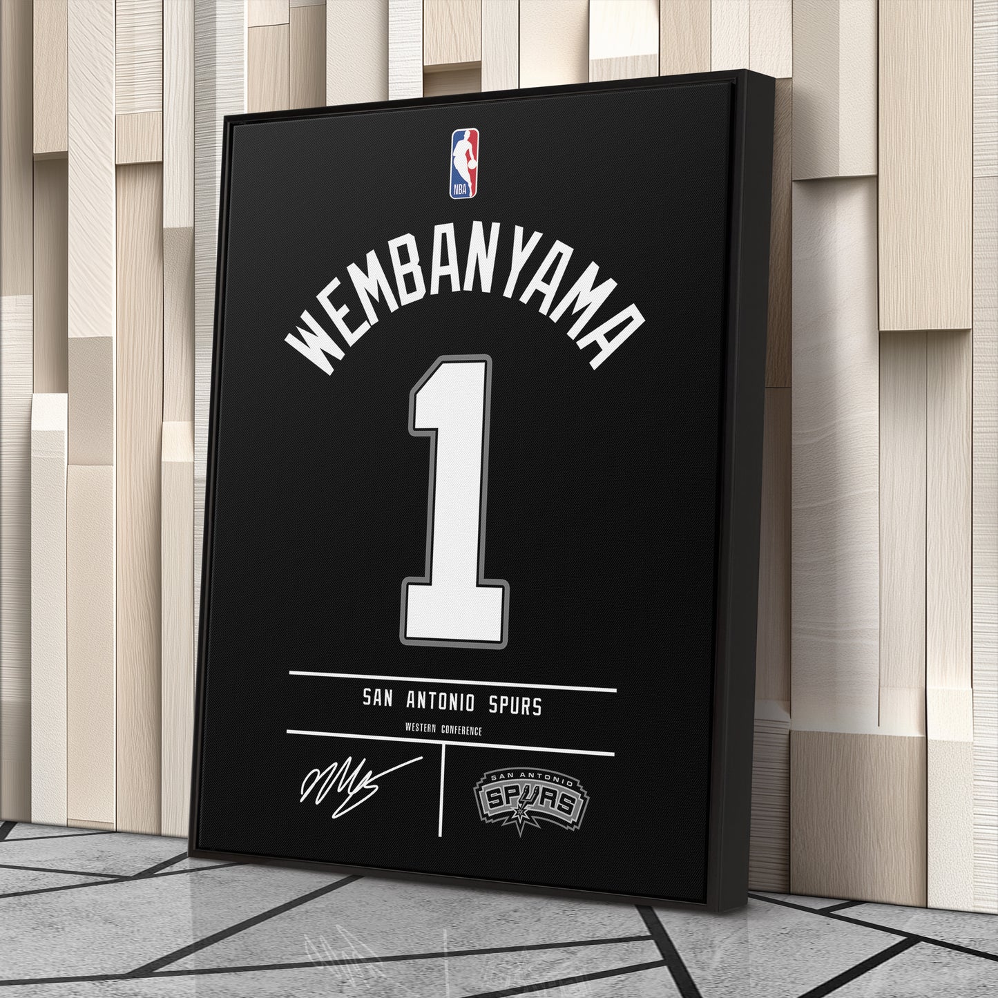 Victor Wembanyama Spurs Jersey Canvas Print | Wall Art Decor