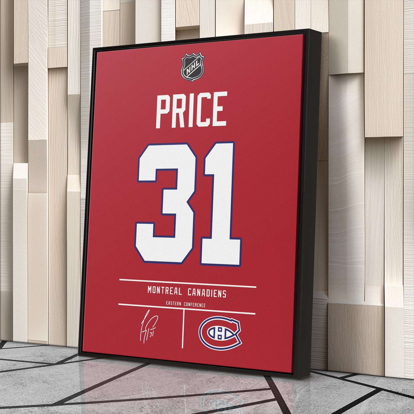 Carey Price Canadiens Jersey Canvas Print | Wall Art Decor