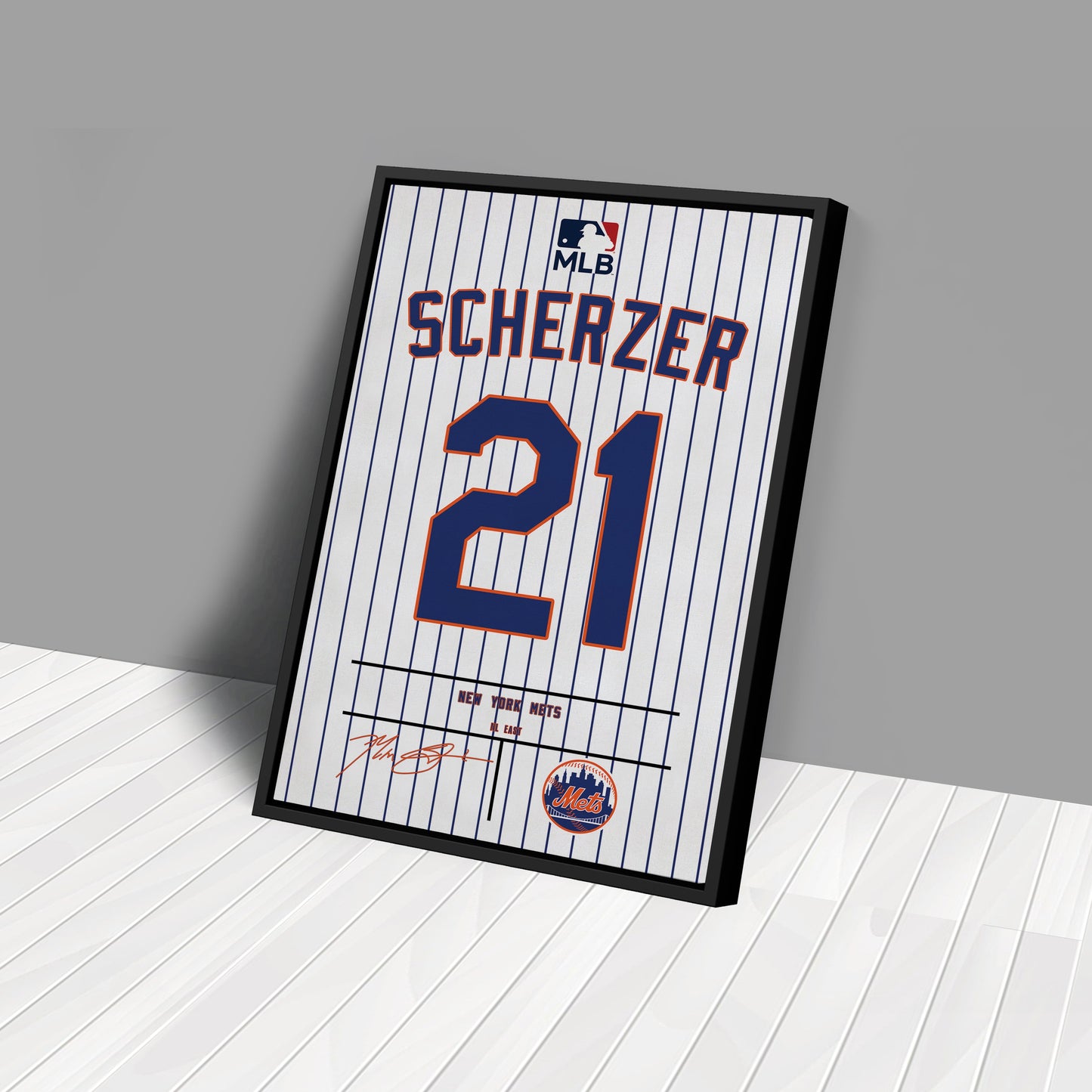 Max Scherzer Mets Jersey Canvas Print | Wall Art Decor
