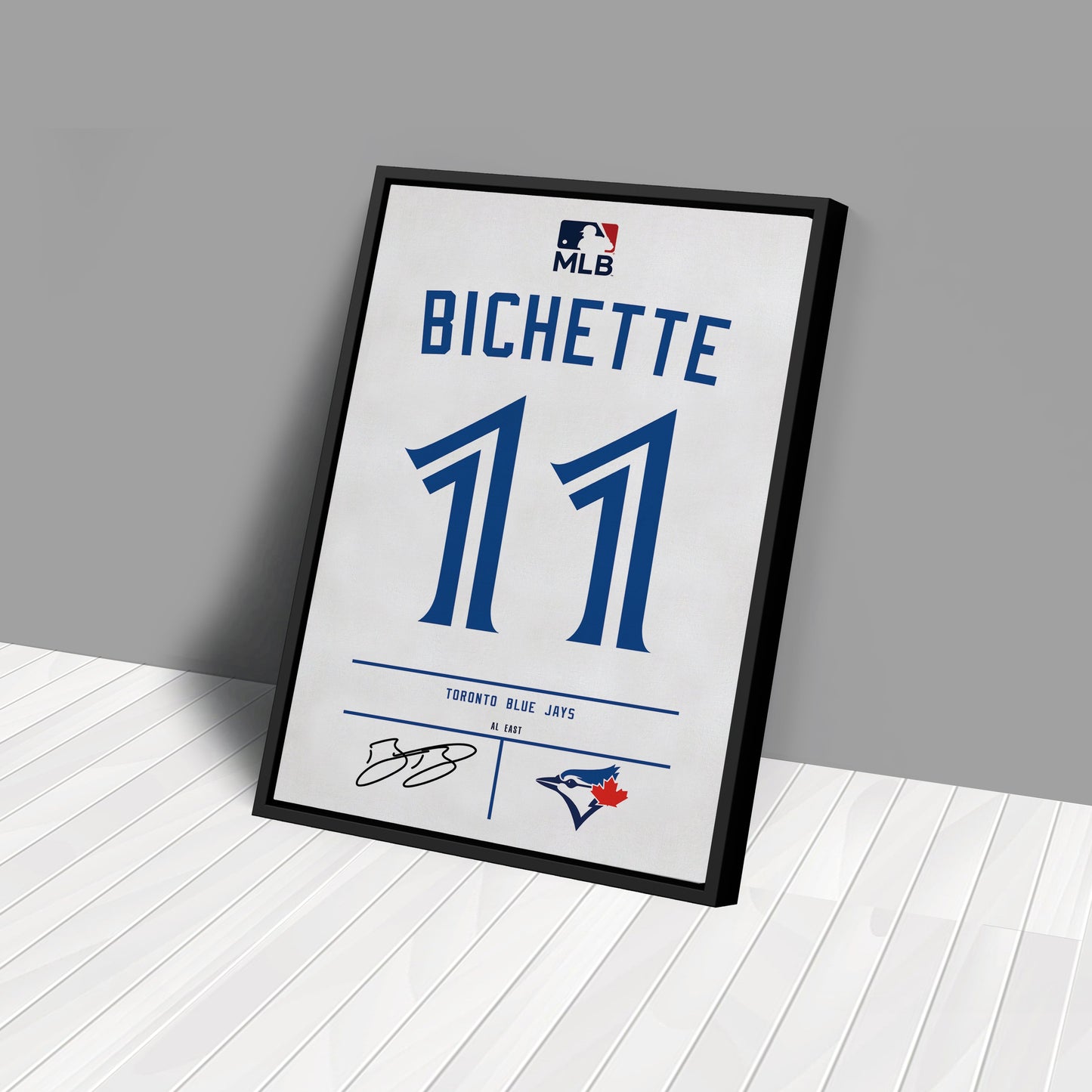 Bo Bichette Blue Jays Jersey Canvas Print | Wall Art Decor