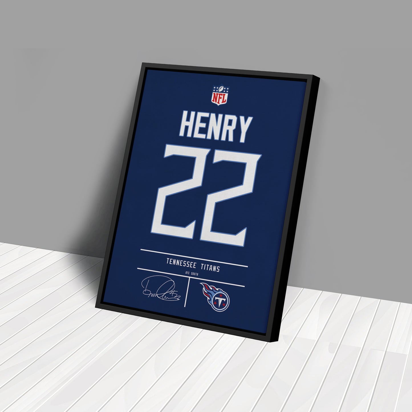 Derrick Henry Titans Jersey Canvas Print | Wall Art Decor