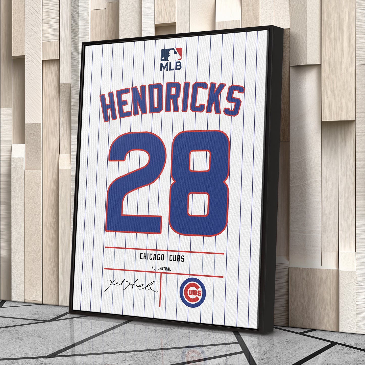 Kyle Hendricks Cubs Jersey Canvas Print | Wall Art Decor