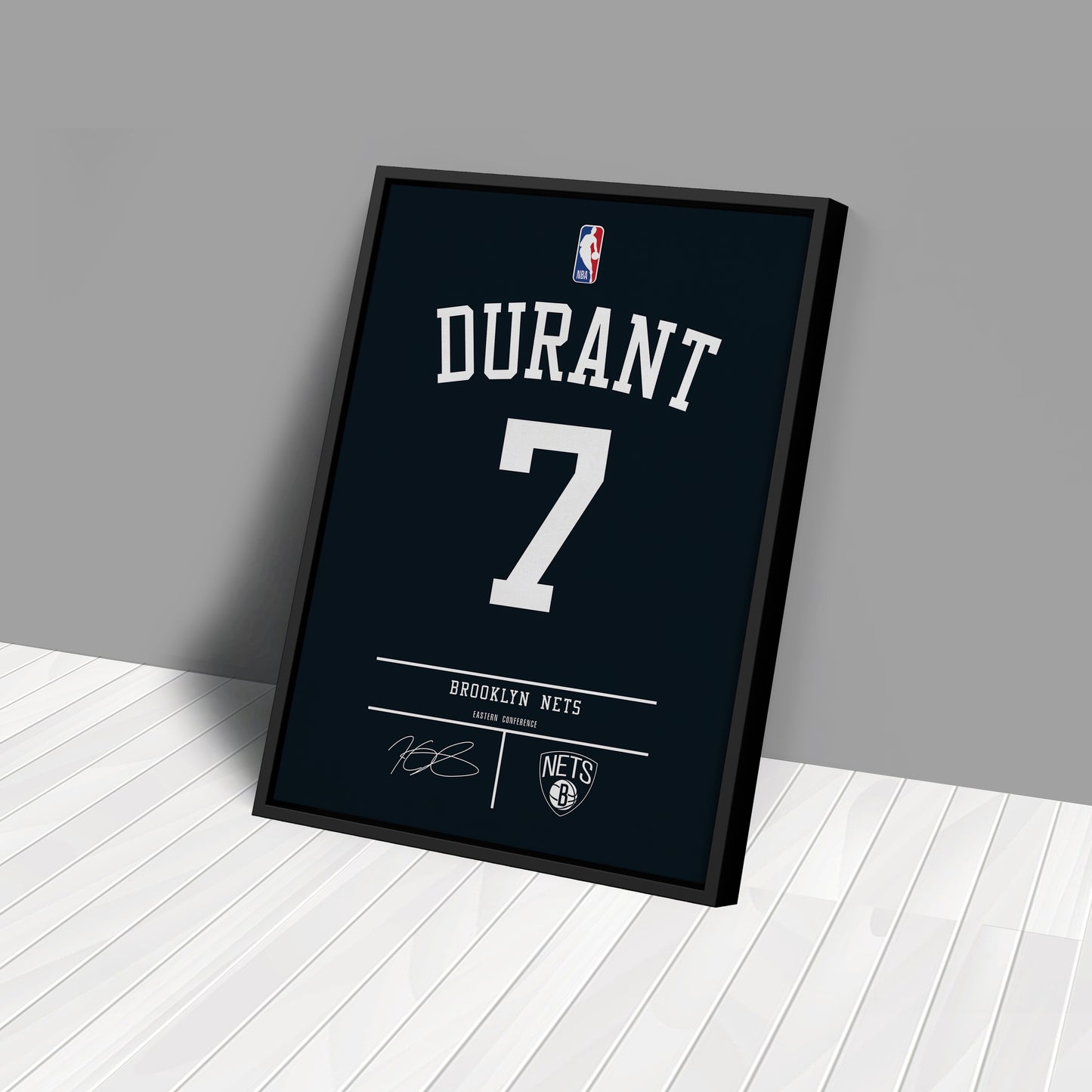 Kevin Durant Nets Jersey Canvas Print | Wall Art Decor