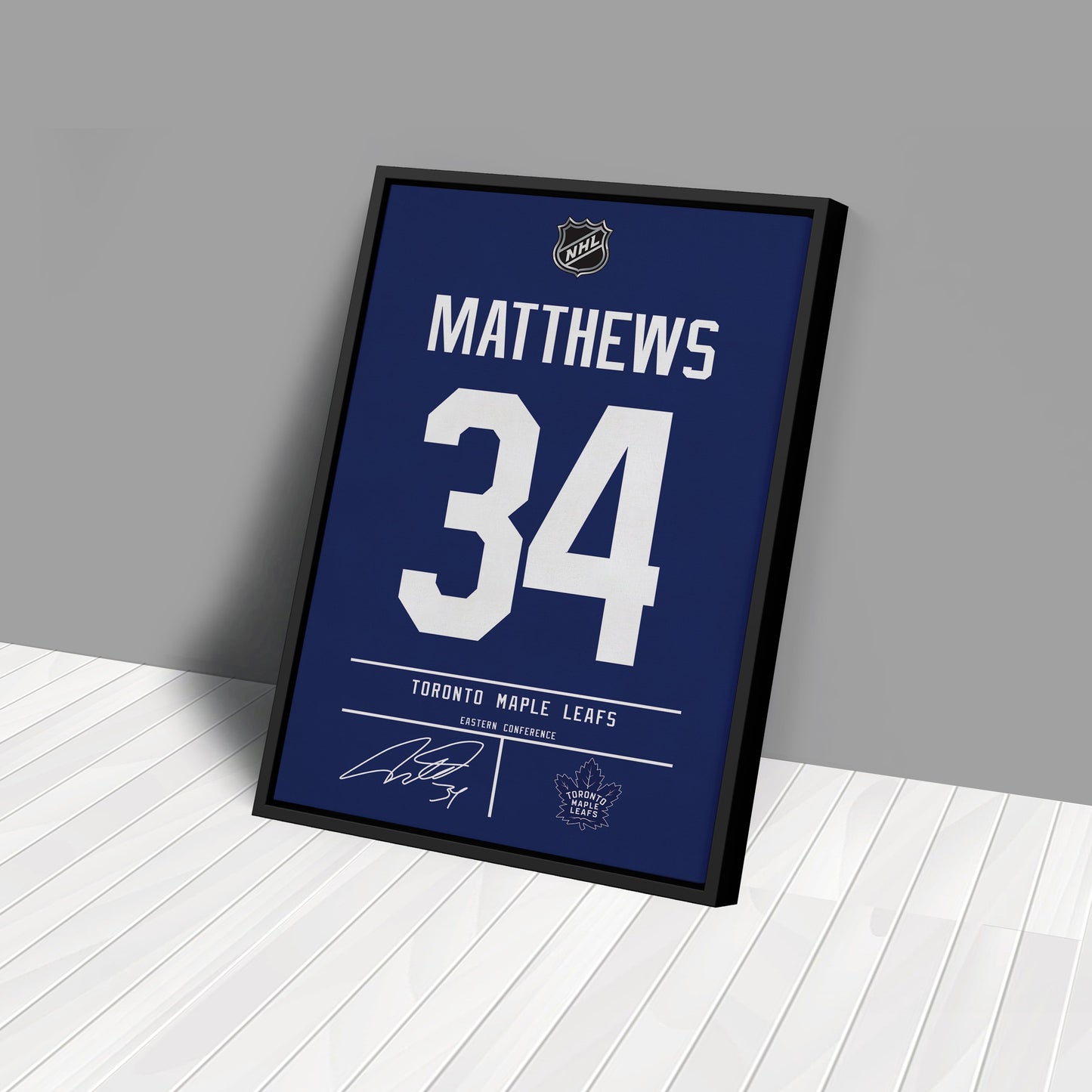 Auston Matthews Maple Leafs Jersey Canvas Print | Wall Art Decor