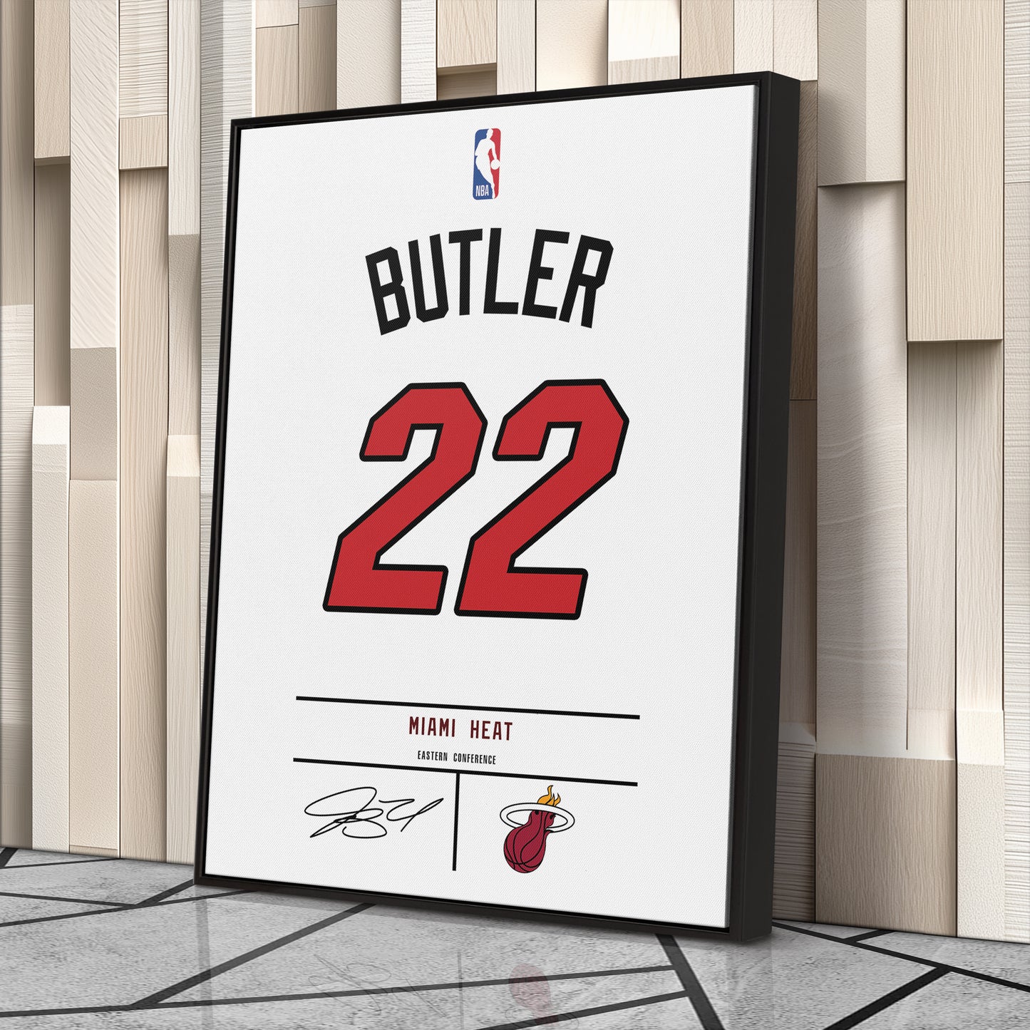 Jimmy Butler Heat Jersey Canvas Print | Wall Art Decor