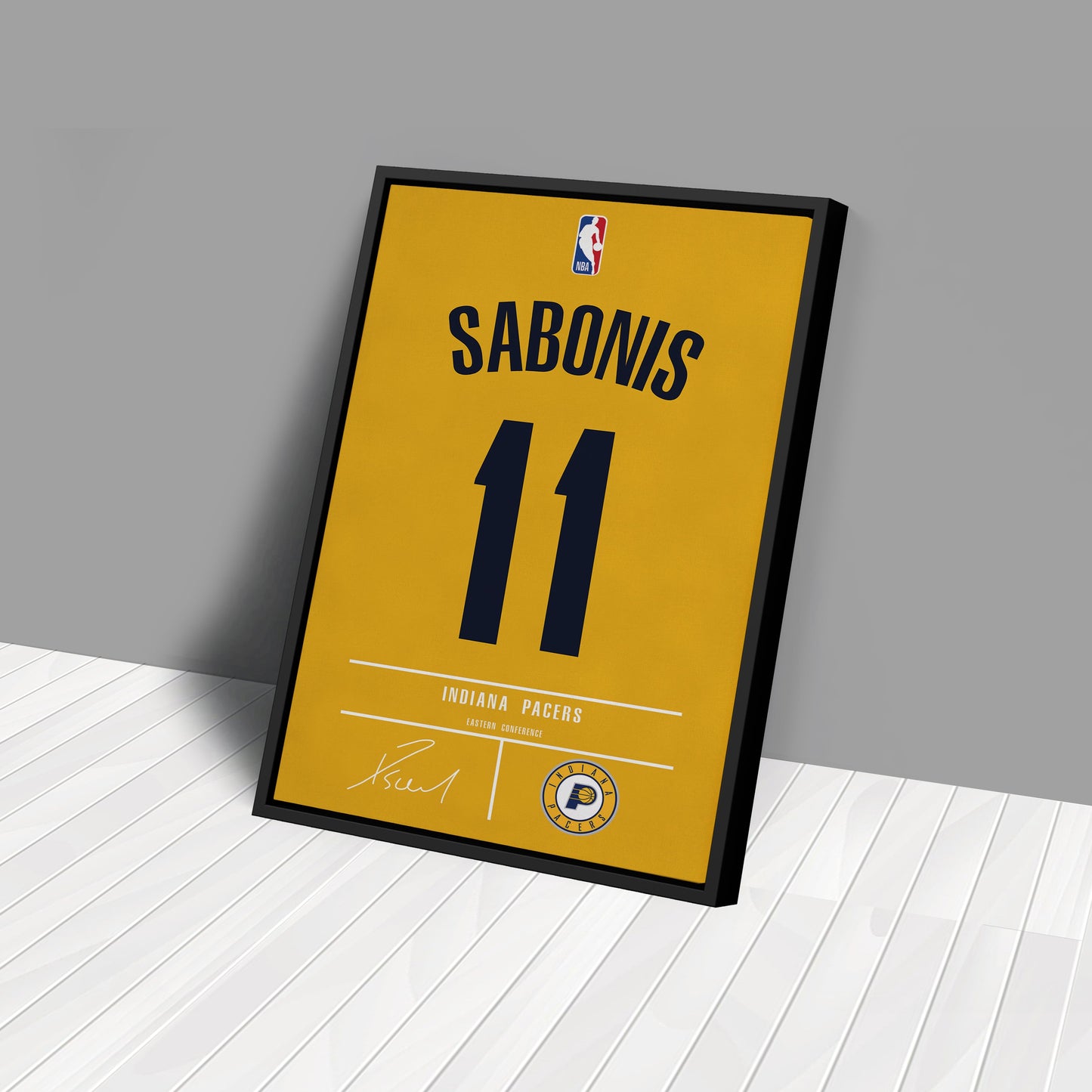 Domantas Sabonis Pacers Jersey Canvas Print | Wall Art Decor
