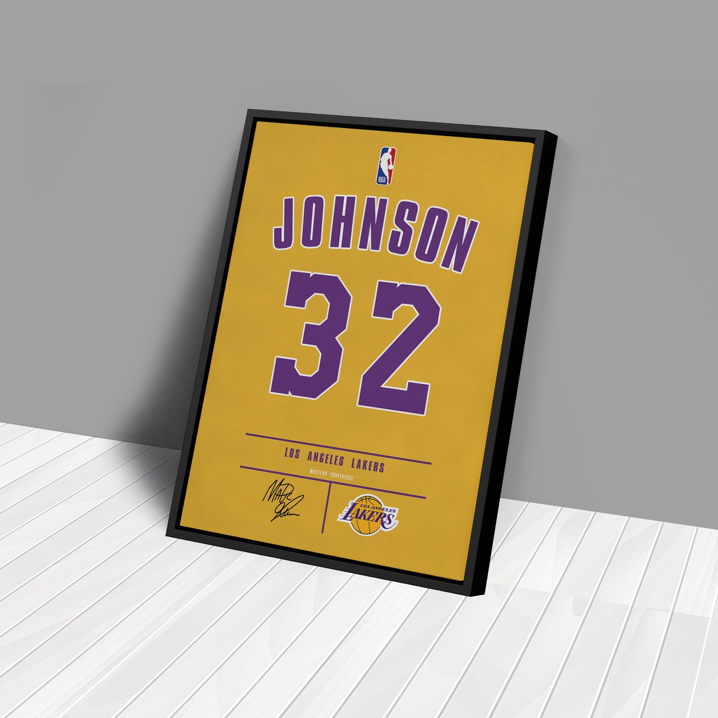 Magic Johnson Lakers Jersey Canvas Print | Wall Art Decor