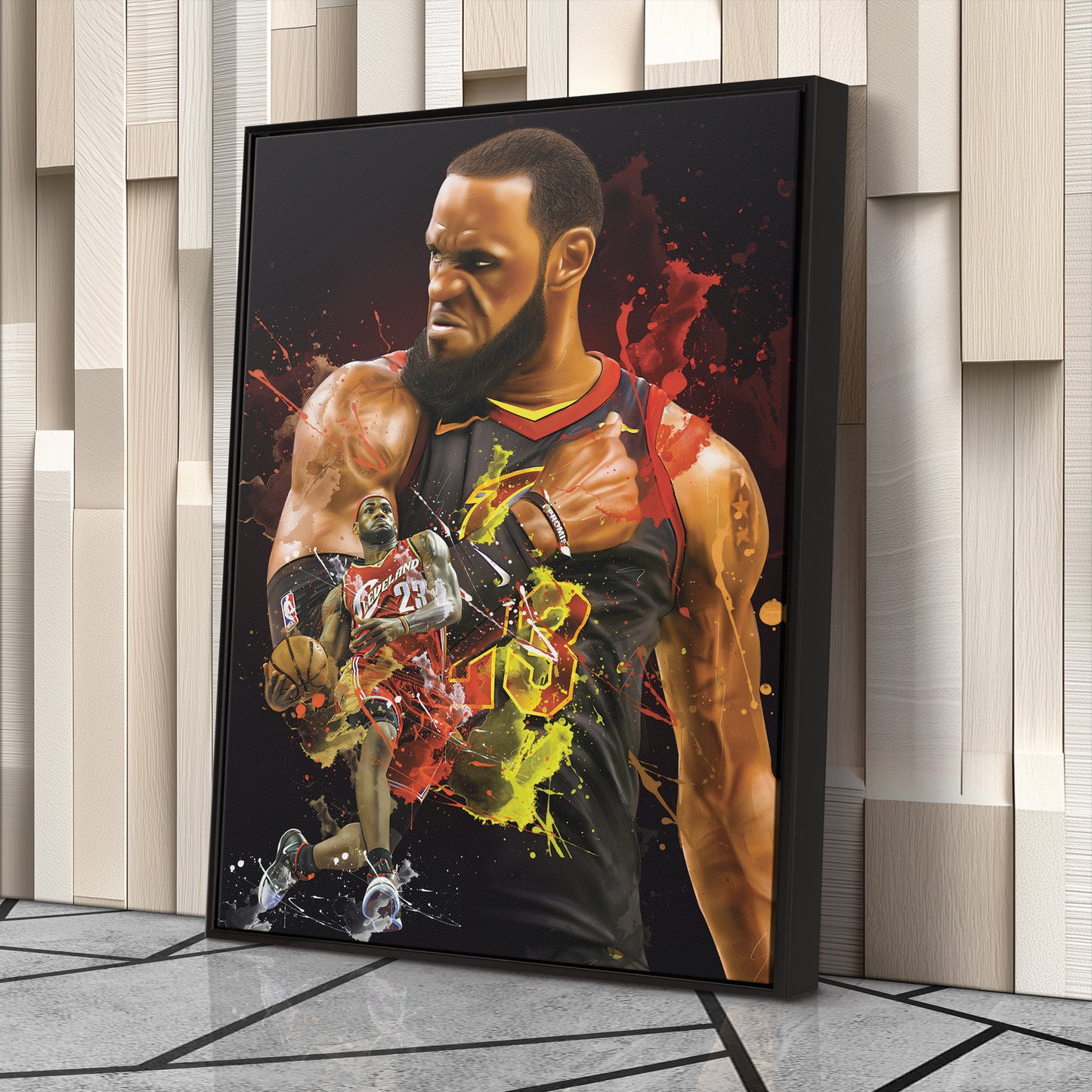 LeBron James Cavaliers Canvas Print | Cleveland Basketball Wall Art