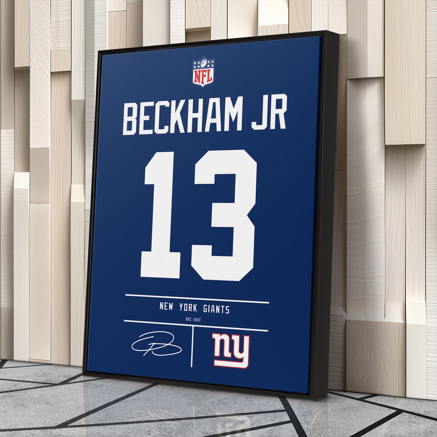 Odell Beckham Jr. Giants Jersey Canvas Print | Wall Art Decor